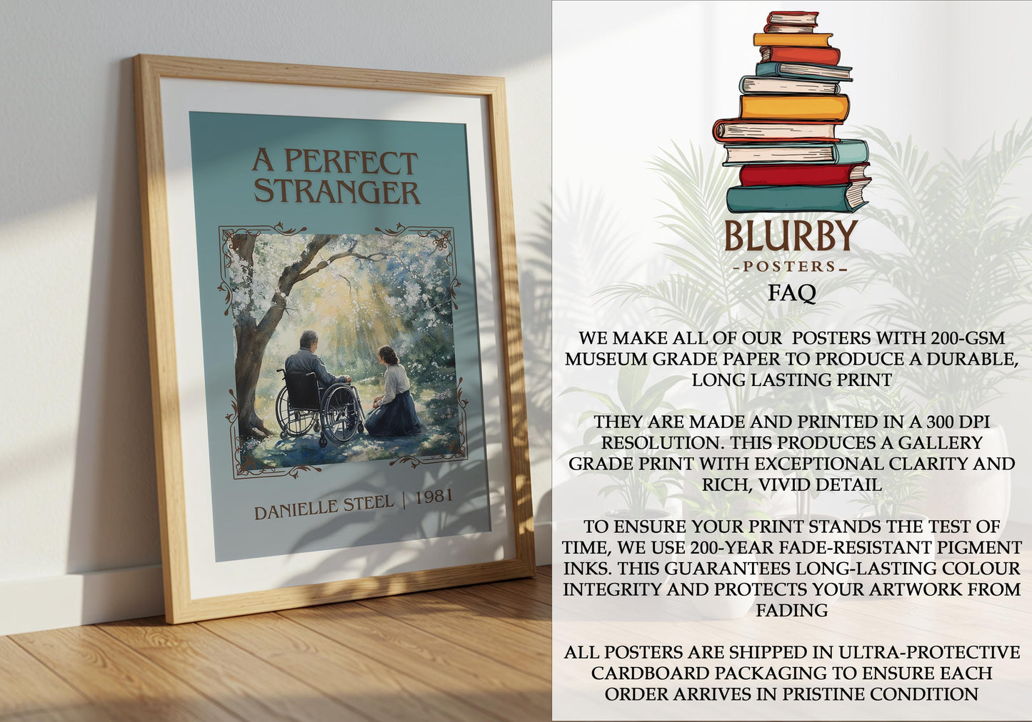 A Perfect Stranger by Danielle Steel | Descriptive Book Poster | Minimalist