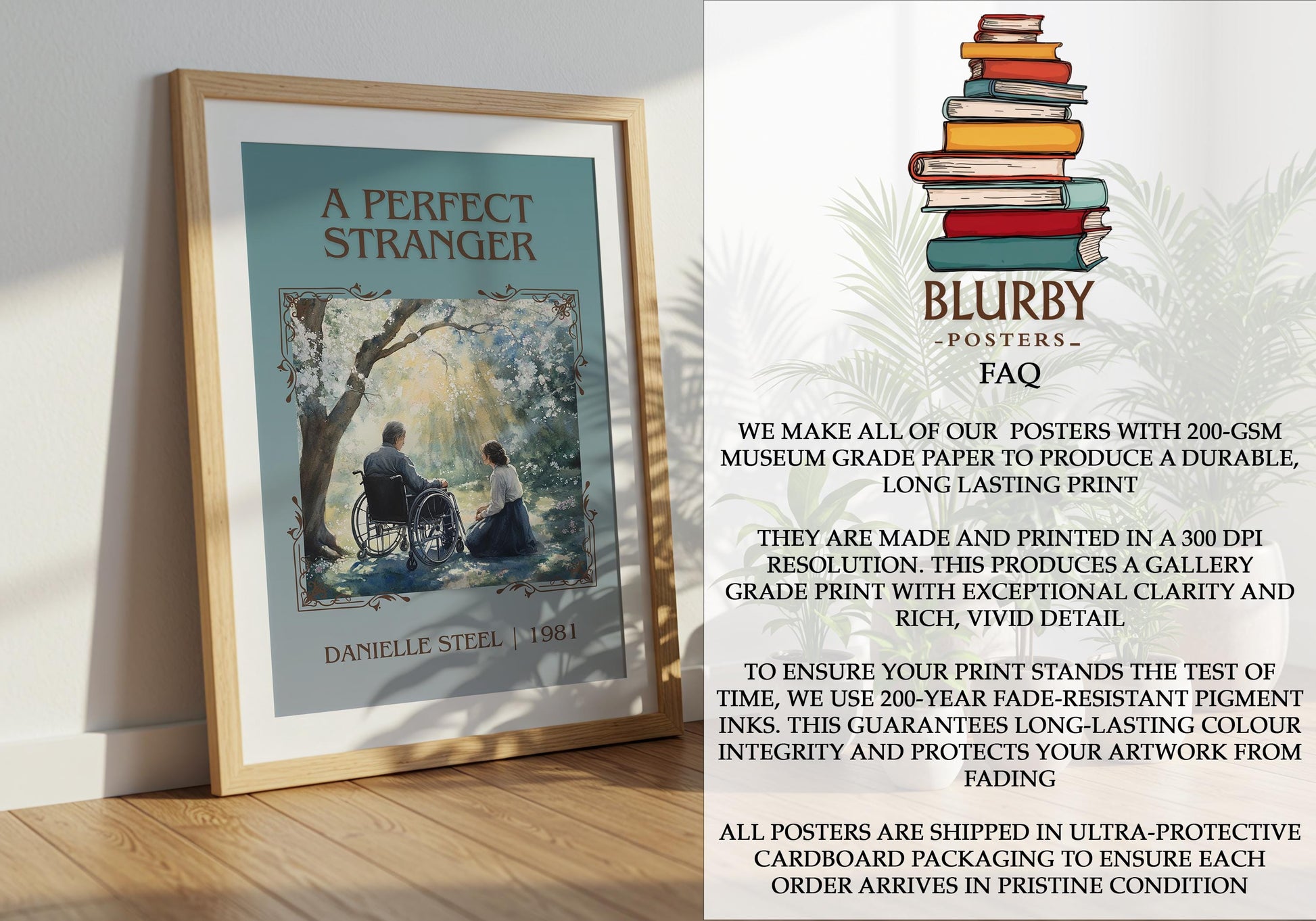 A Perfect Stranger by Danielle Steel | Descriptive Book Poster | Minimalist