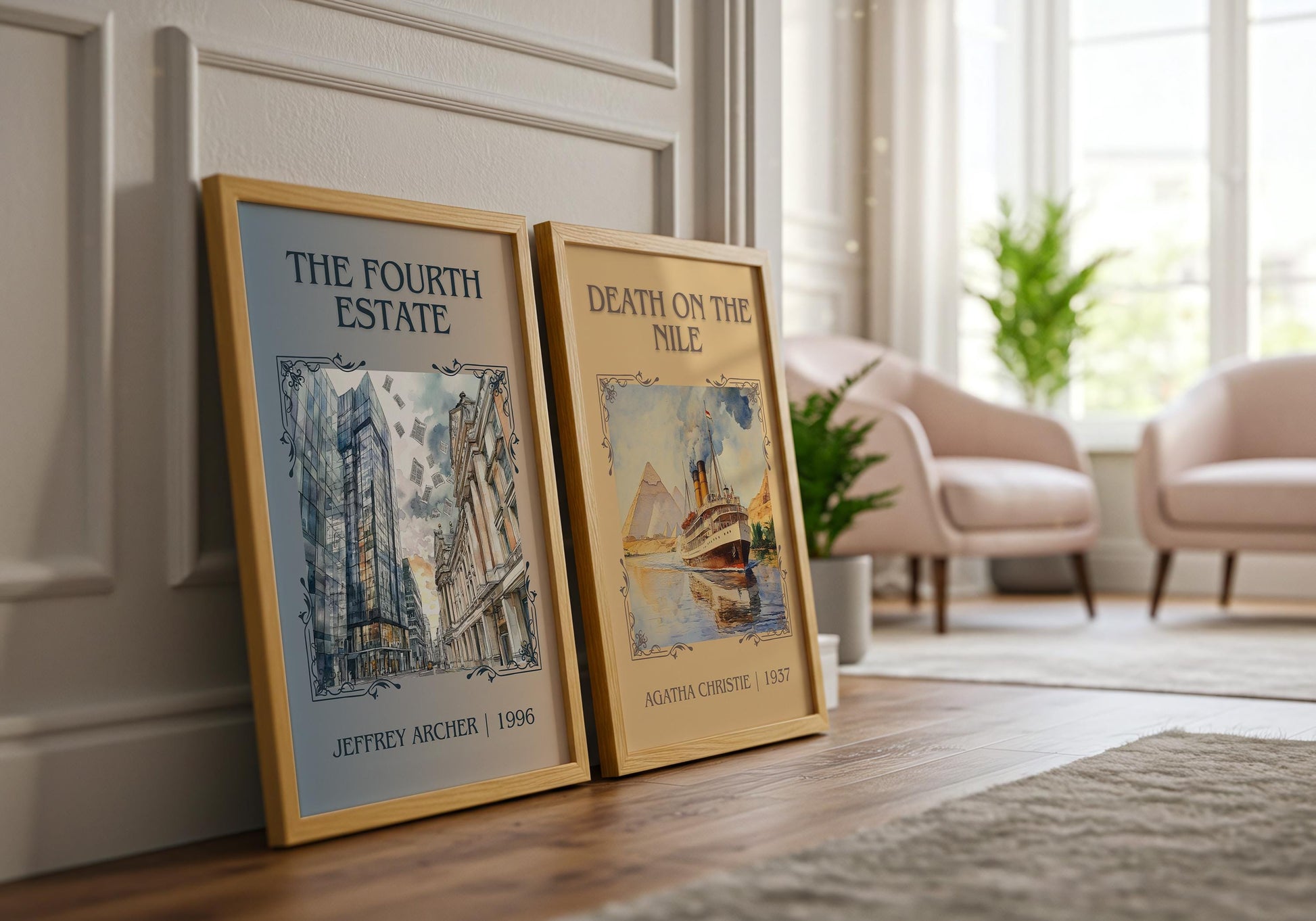 The Fourth Estate by Jeffrey Archer | Descriptive Book Poster | Minimalist