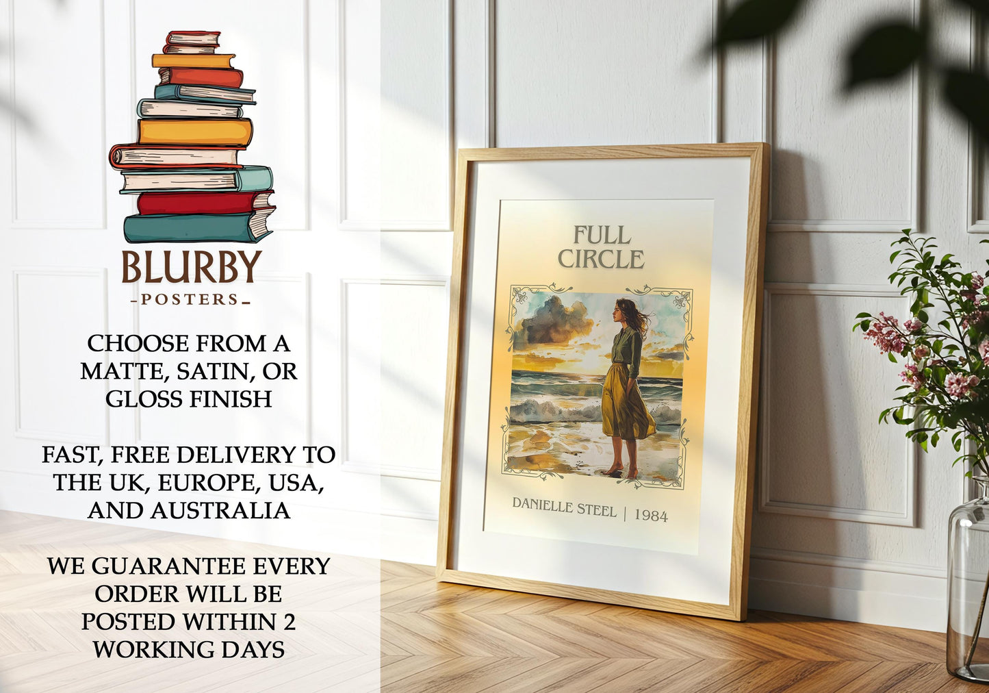 Full Circle book poster packaging – museum-quality print rolled in protective tube