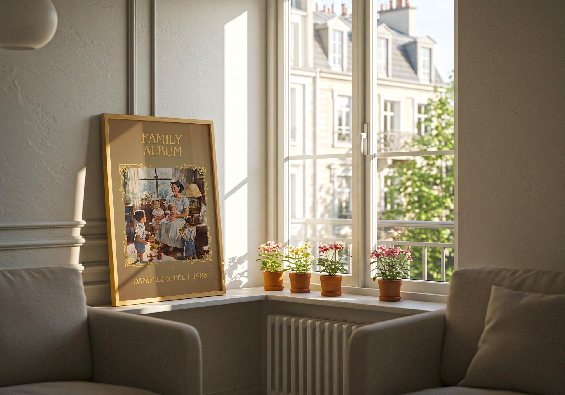 Family Album by Danielle Steel | Descriptive Book Poster | Minimalist