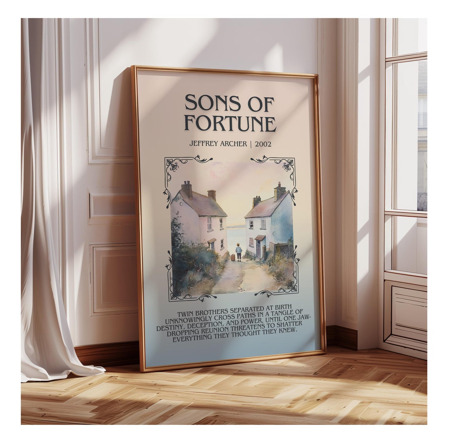 Sons Of Fortune by Jeffrey Archer | Descriptive Book Poster | Blurby