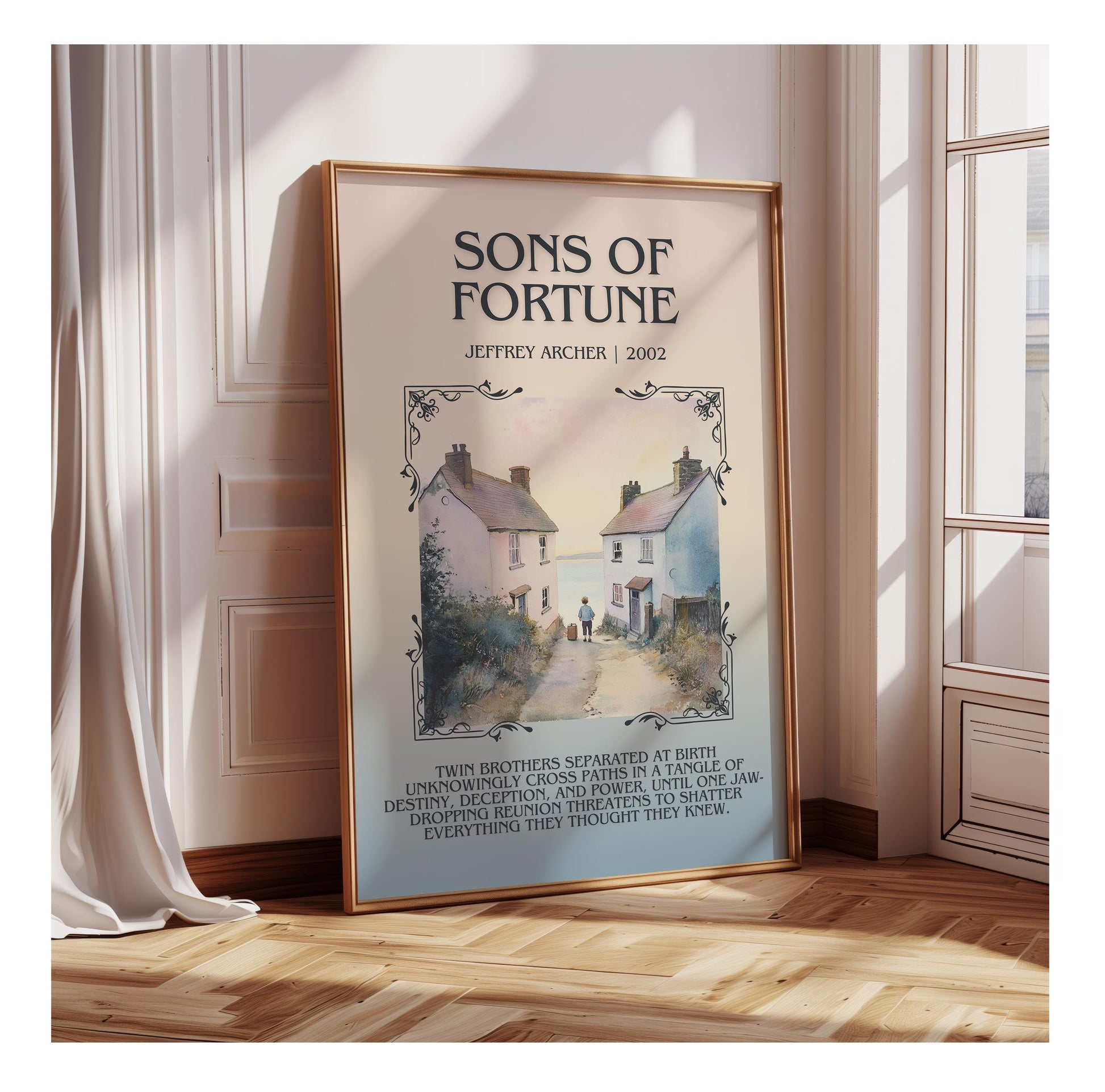 Sons Of Fortune by Jeffrey Archer | Descriptive Book Poster | Blurby
