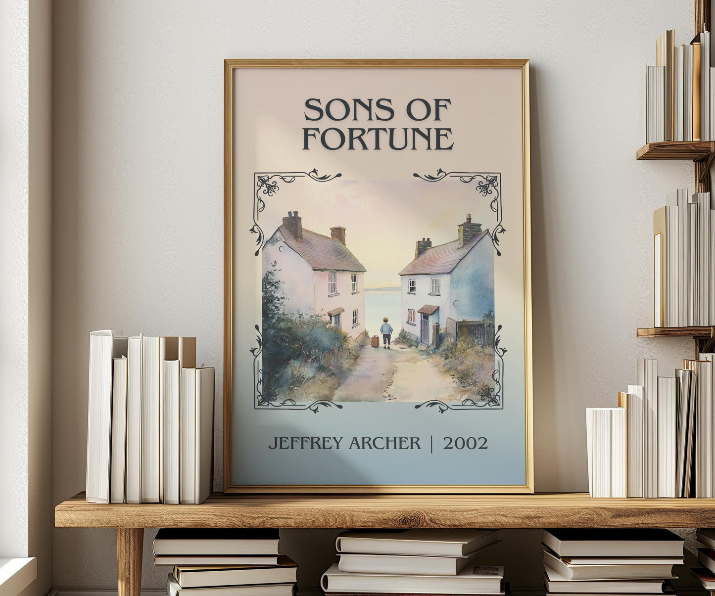 Sons Of Fortune by Jeffrey Archer | Descriptive Book Poster | Minimalist