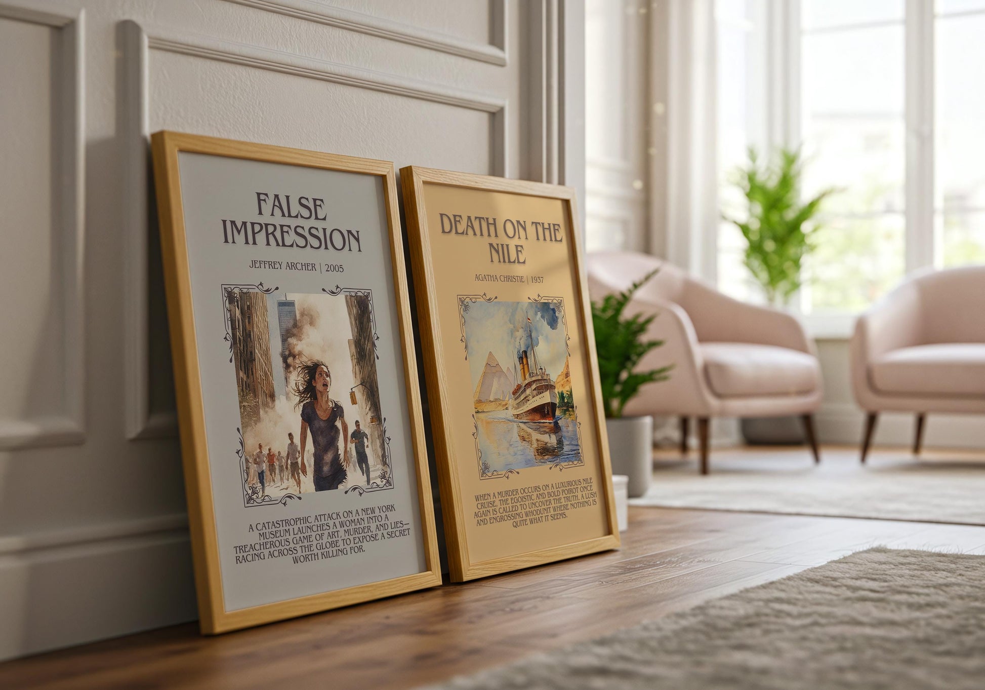 False Impression by Jeffrey Archer | Descriptive Book Poster | Blurby