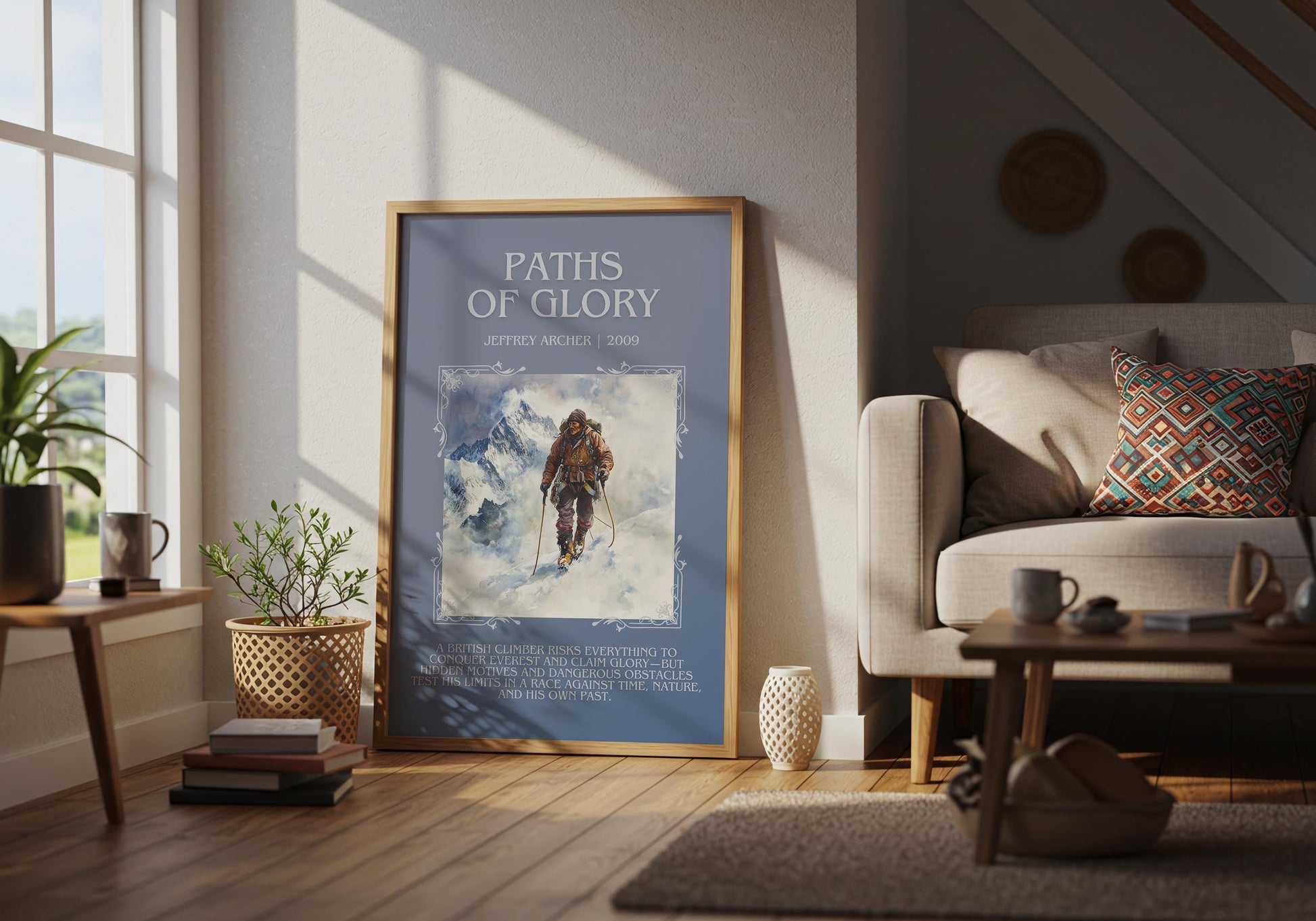 Paths Of Glory by Jeffrey Archer | Descriptive Book Poster | Blurby