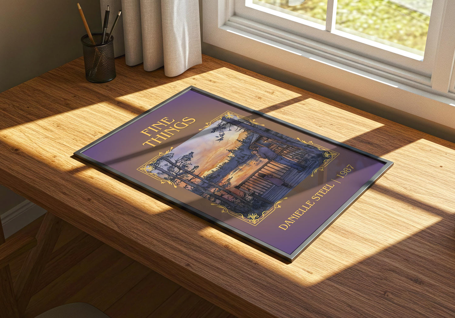 Fine Things by Danielle Steel | Descriptive Book Poster | Minimalist