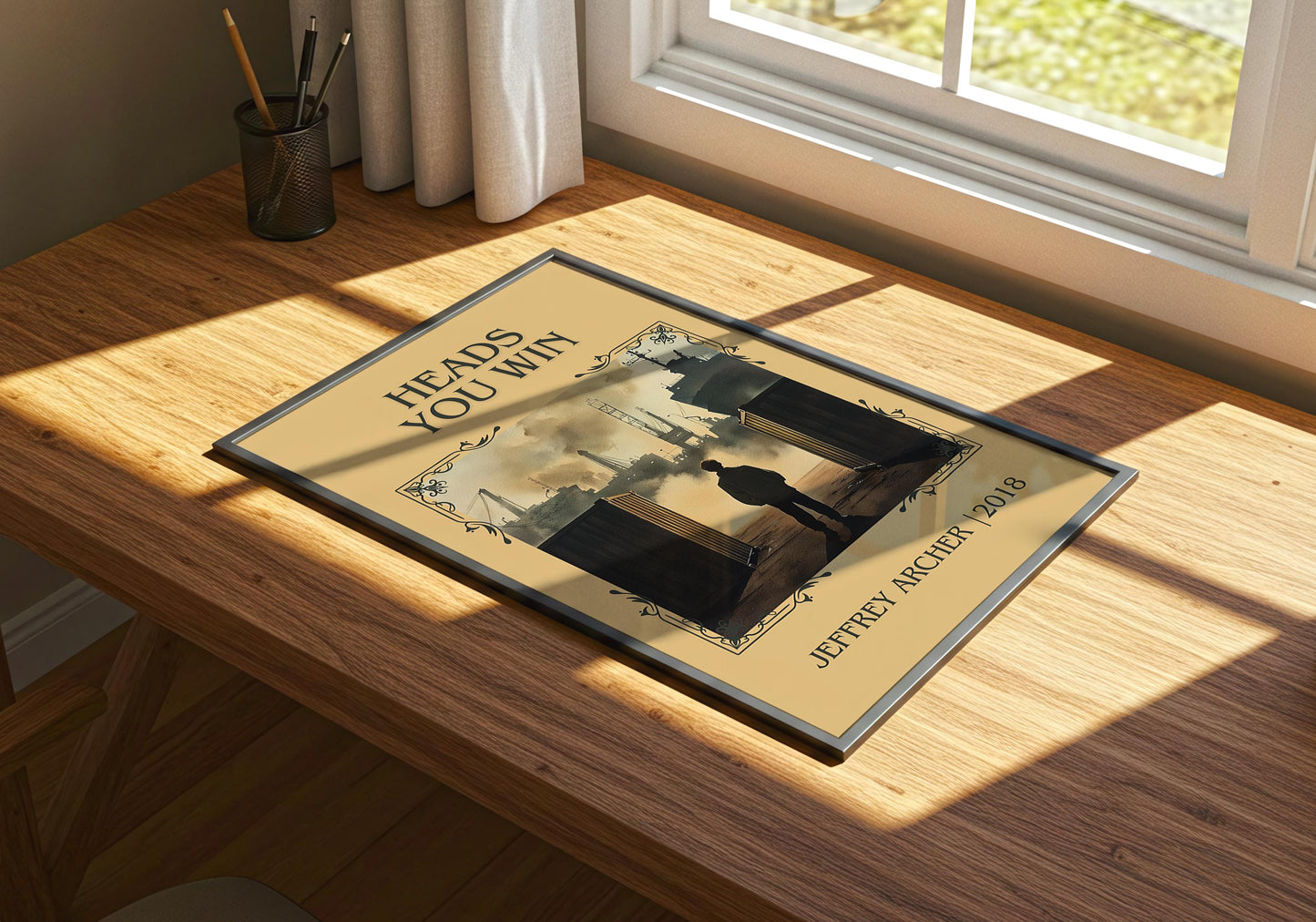 Heads You Win by Jeffrey Archer | Descriptive Book Poster | Minimalist