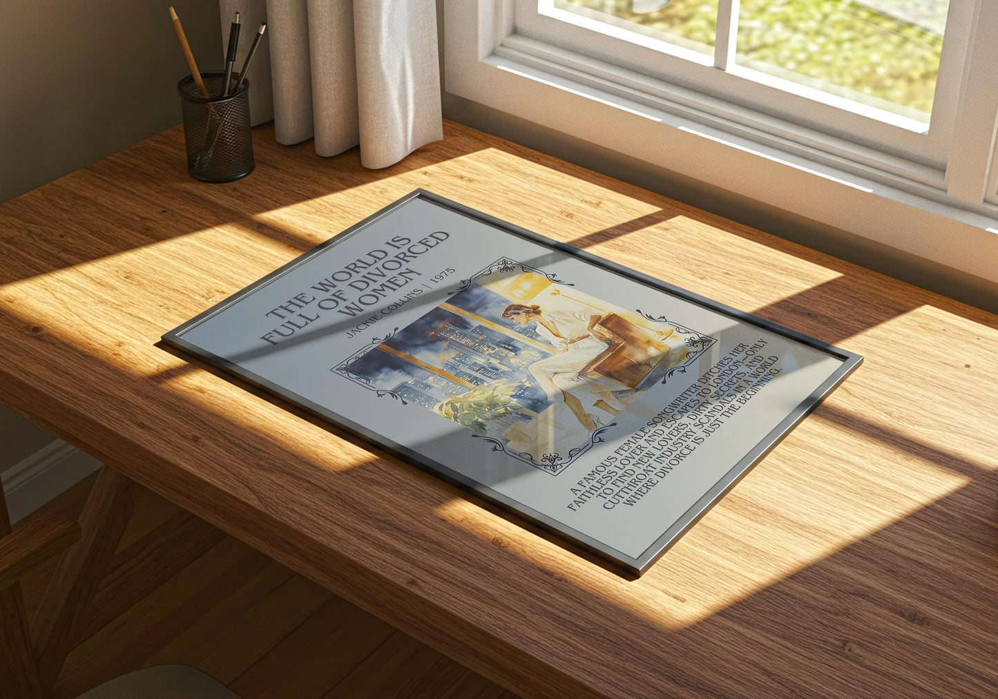 The World Is Full Of Divorced Women by Jackie Collins | Descriptive Book Poster | Blurby