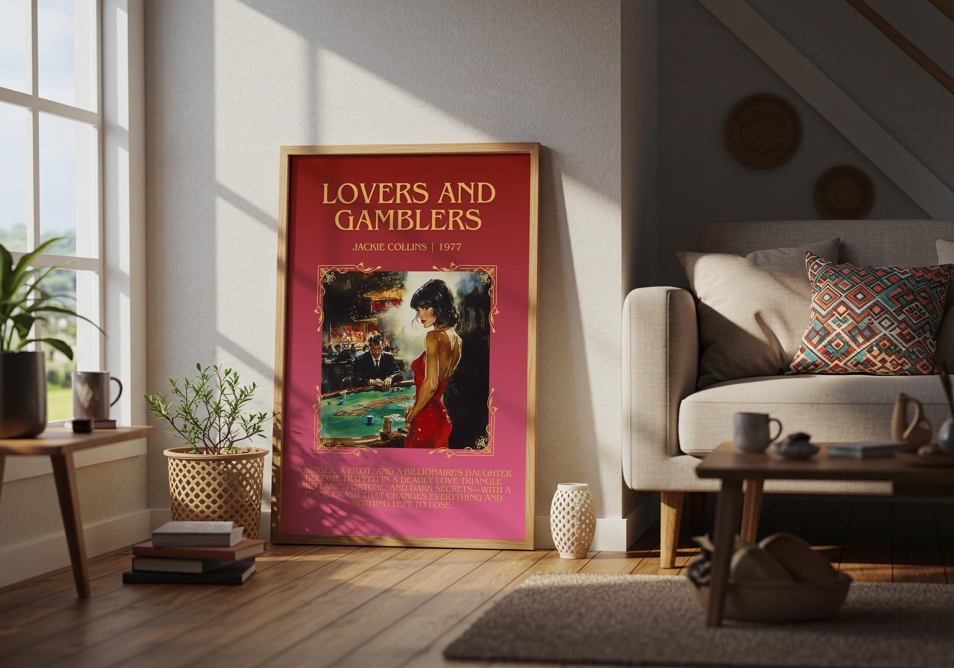 Lovers and Gamblers by Jackie Collins | Descriptive Book Poster | Blurby