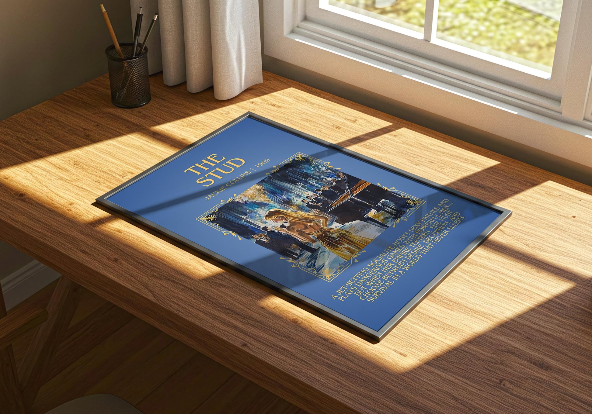 The Stud by Jackie Collins | Descriptive Book Poster | Blurby