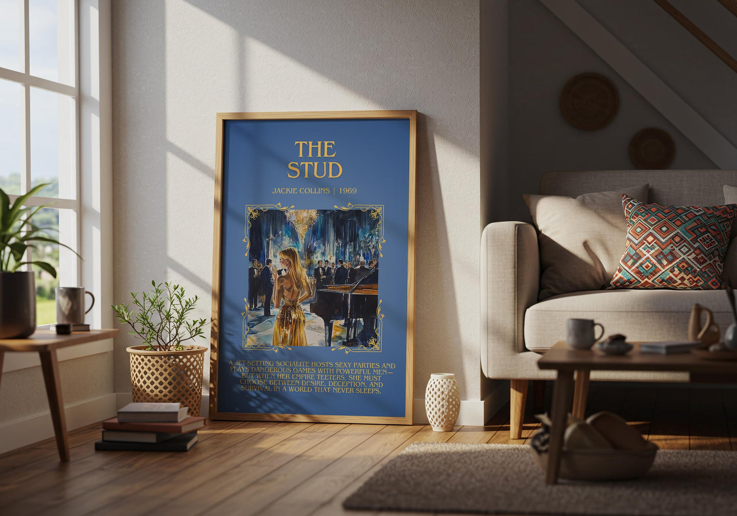 The Stud by Jackie Collins | Descriptive Book Poster | Blurby