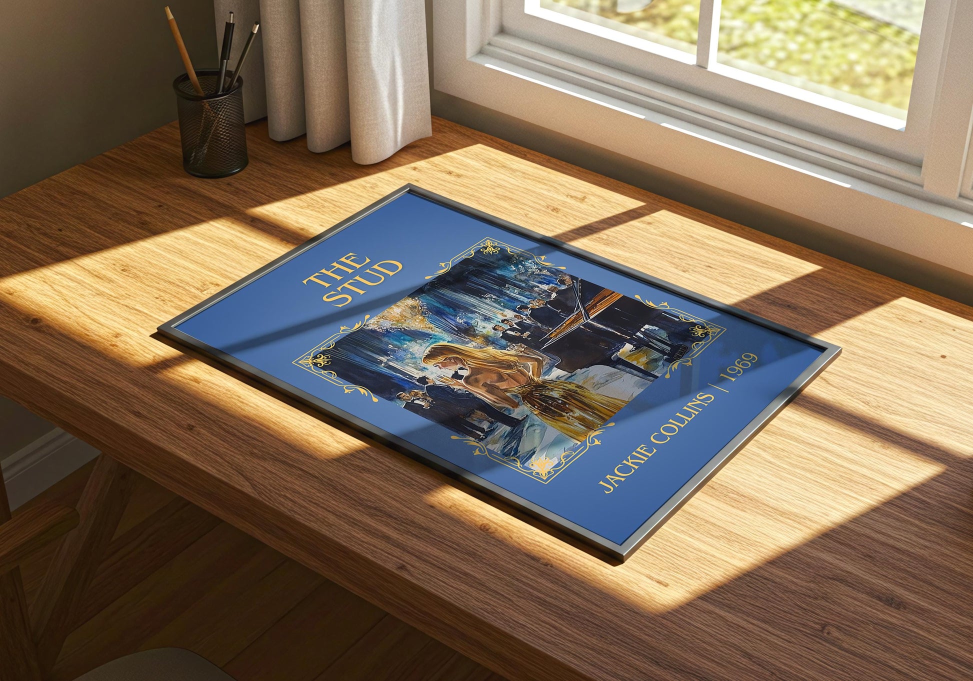 The Stud by Jackie Collins | Descriptive Book Poster | Minimalist