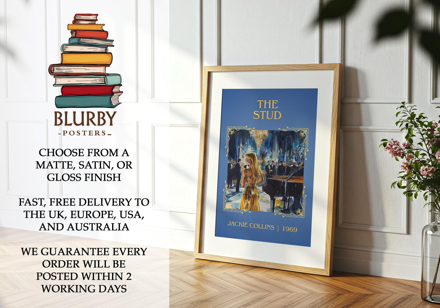 The Stud book poster packaging – museum-quality print rolled in protective tube