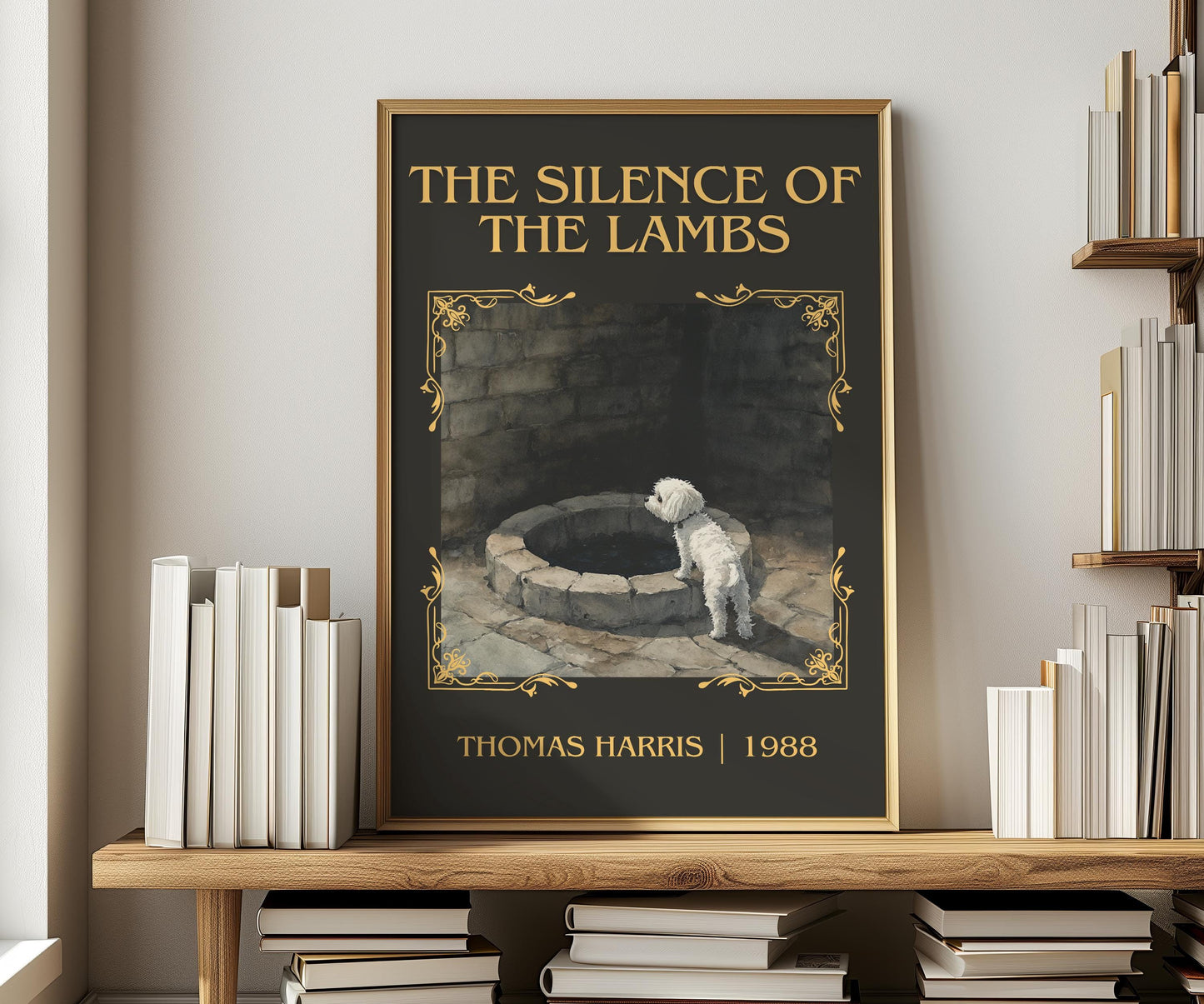 The Silence Of The Lambs by Thomas Harris | Descriptive Book Poster | Minimalist