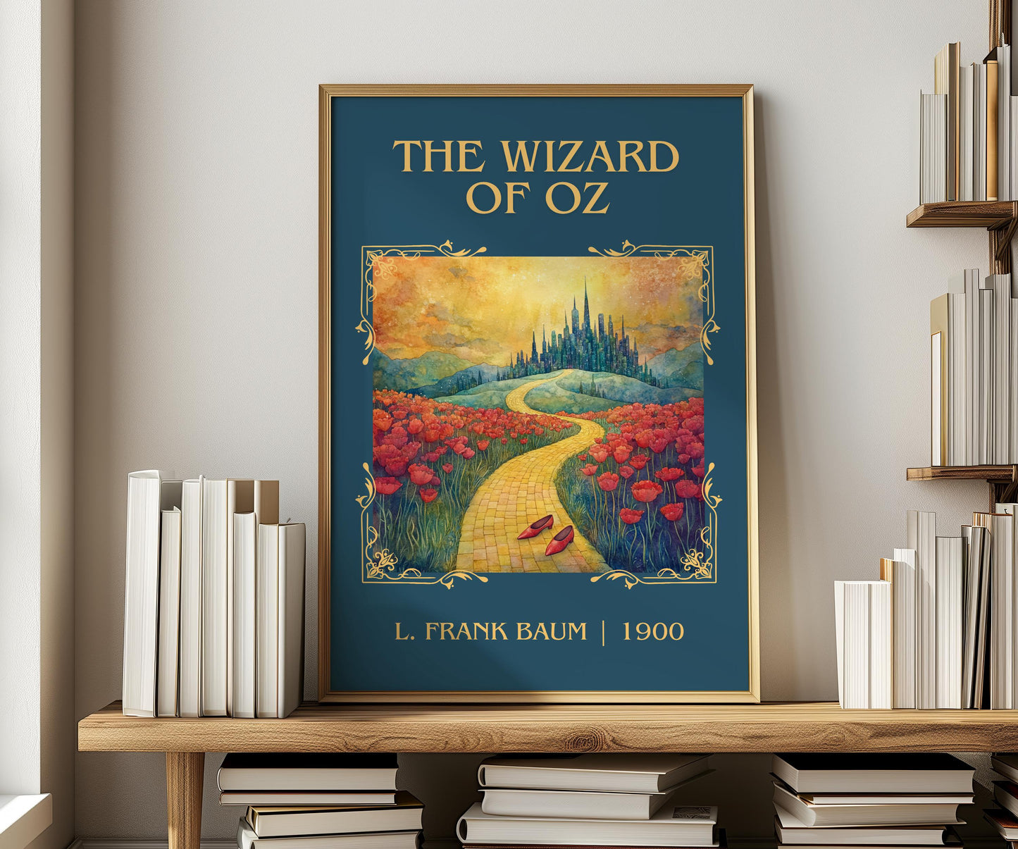 The Wizard Of Oz by L. Frank Baum | Descriptive Book Poster | Minimalist