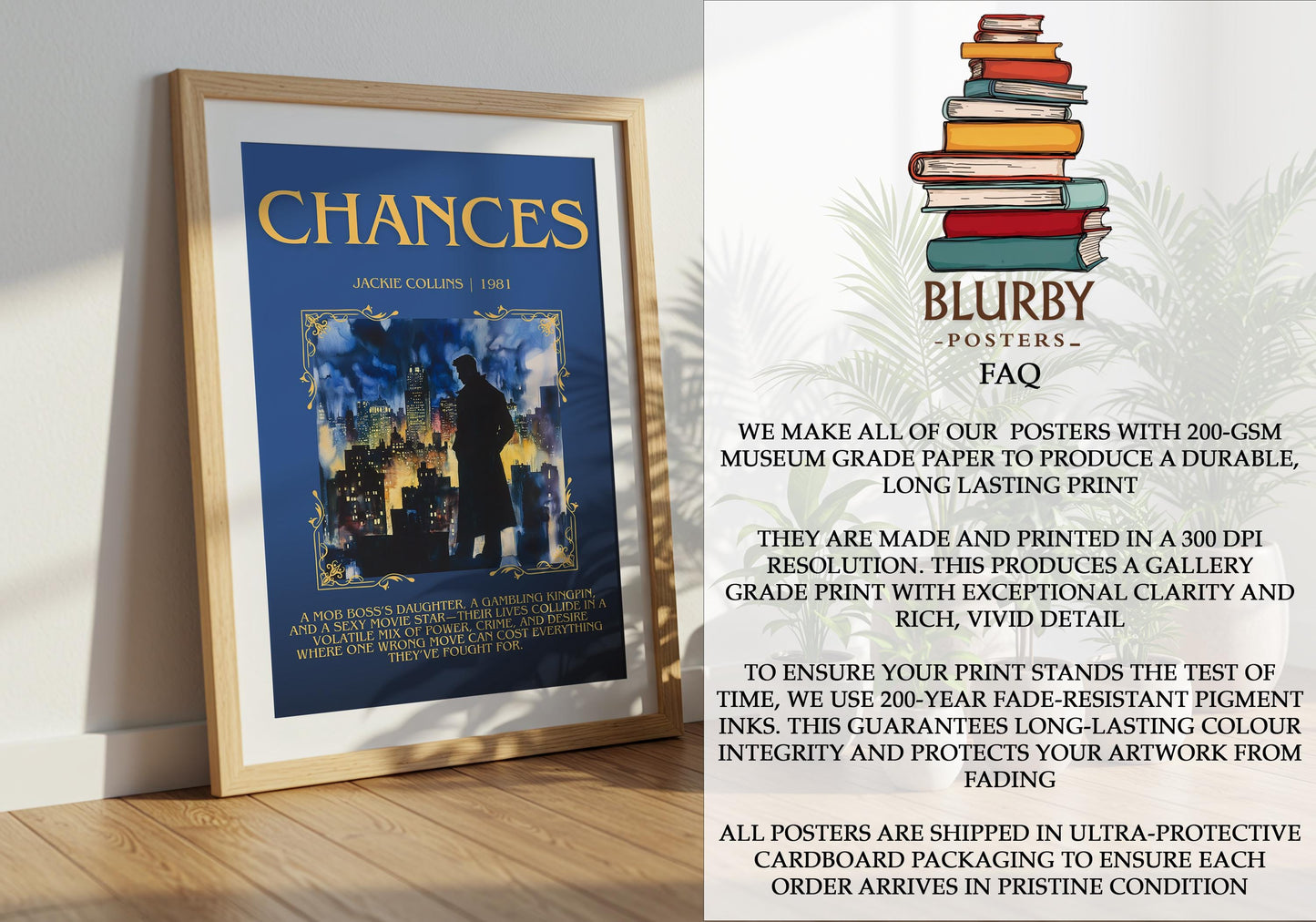 Chances by Jackie Collins | Descriptive Book Poster | Blurby