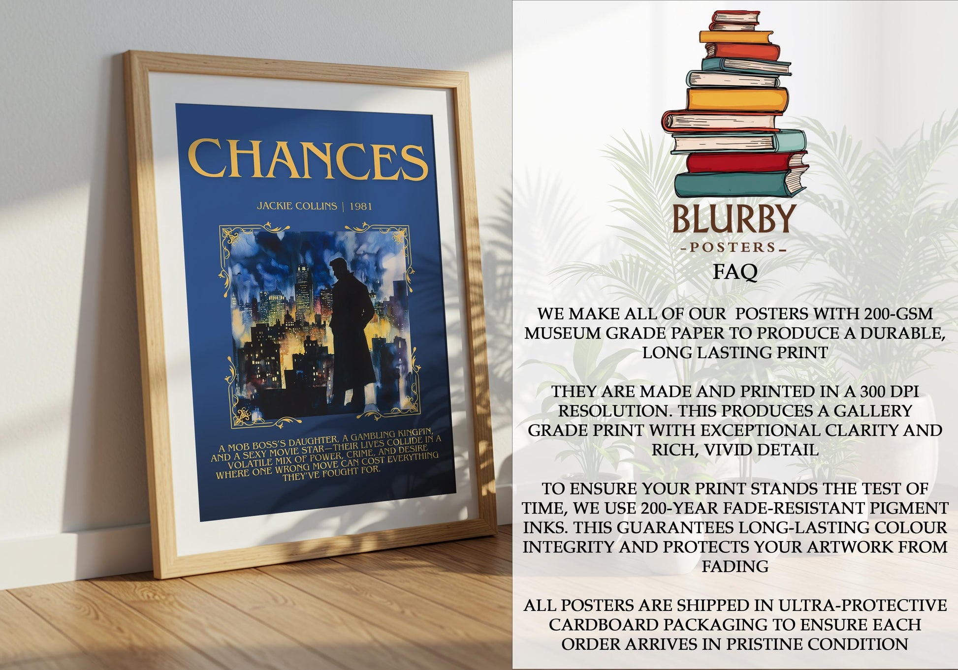 Chances by Jackie Collins | Descriptive Book Poster | Blurby
