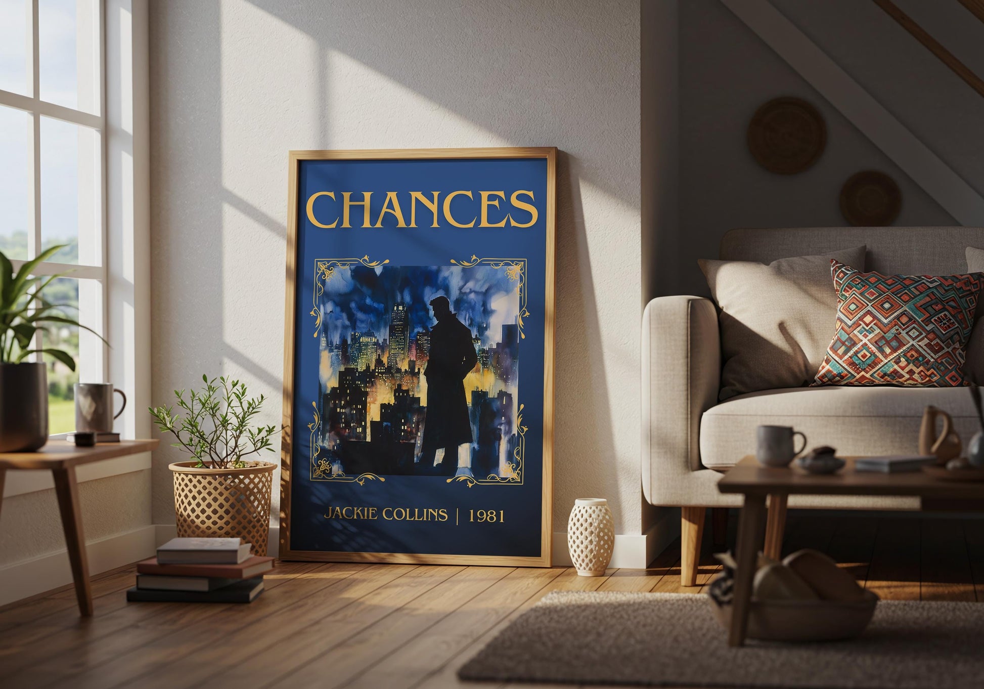 Chances by Jackie Collins | Descriptive Book Poster | Minimalist