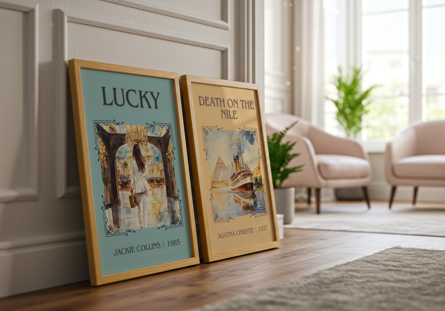 Lucky by Jackie Collins | Descriptive Book Poster | Minimalist