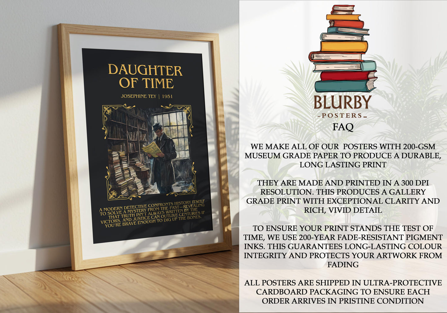 Daughter Of Time by Josephine They | Descriptive Book Poster | Blurby