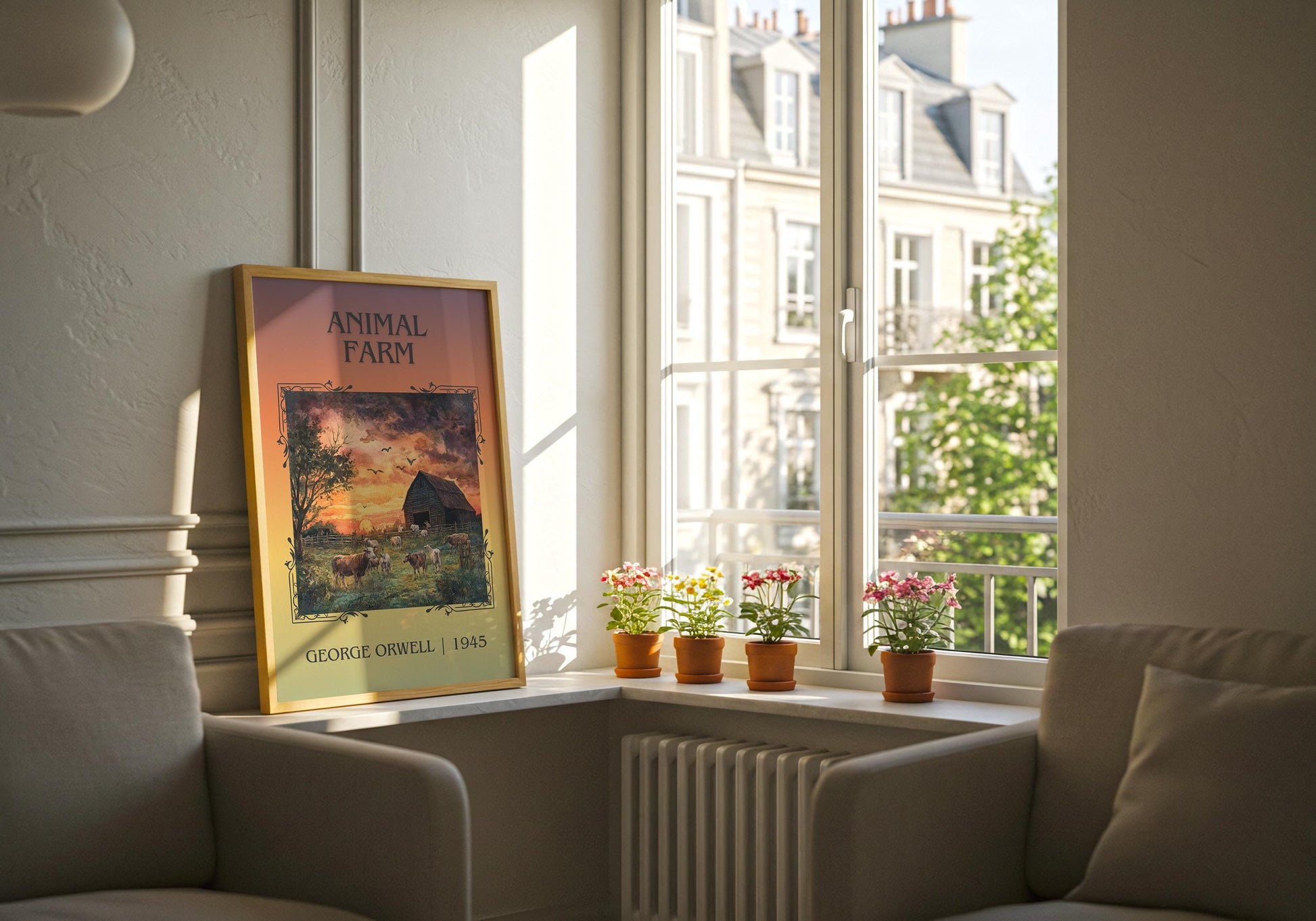 Animal Farm by George Orwell | Descriptive Book Poster | Minimalist