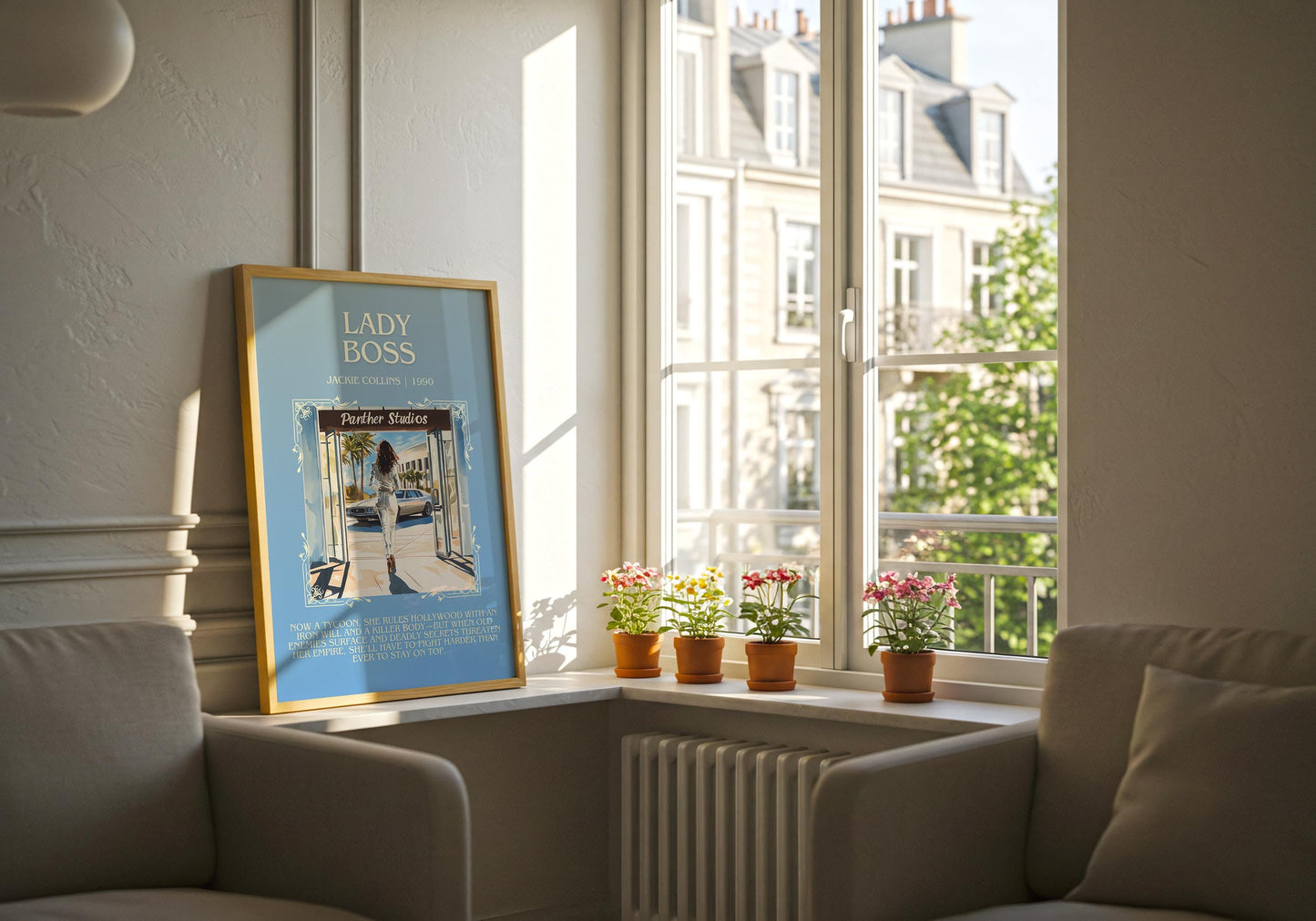 Lady Boss by Jackie Collins | Descriptive Book Poster | Blurby