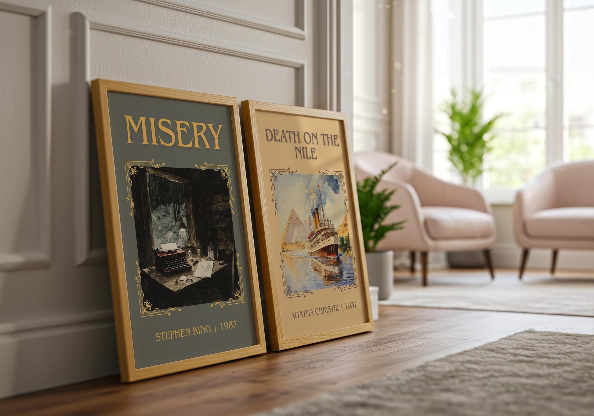 Misery by Stephen King | Descriptive Book Poster | Minimalist