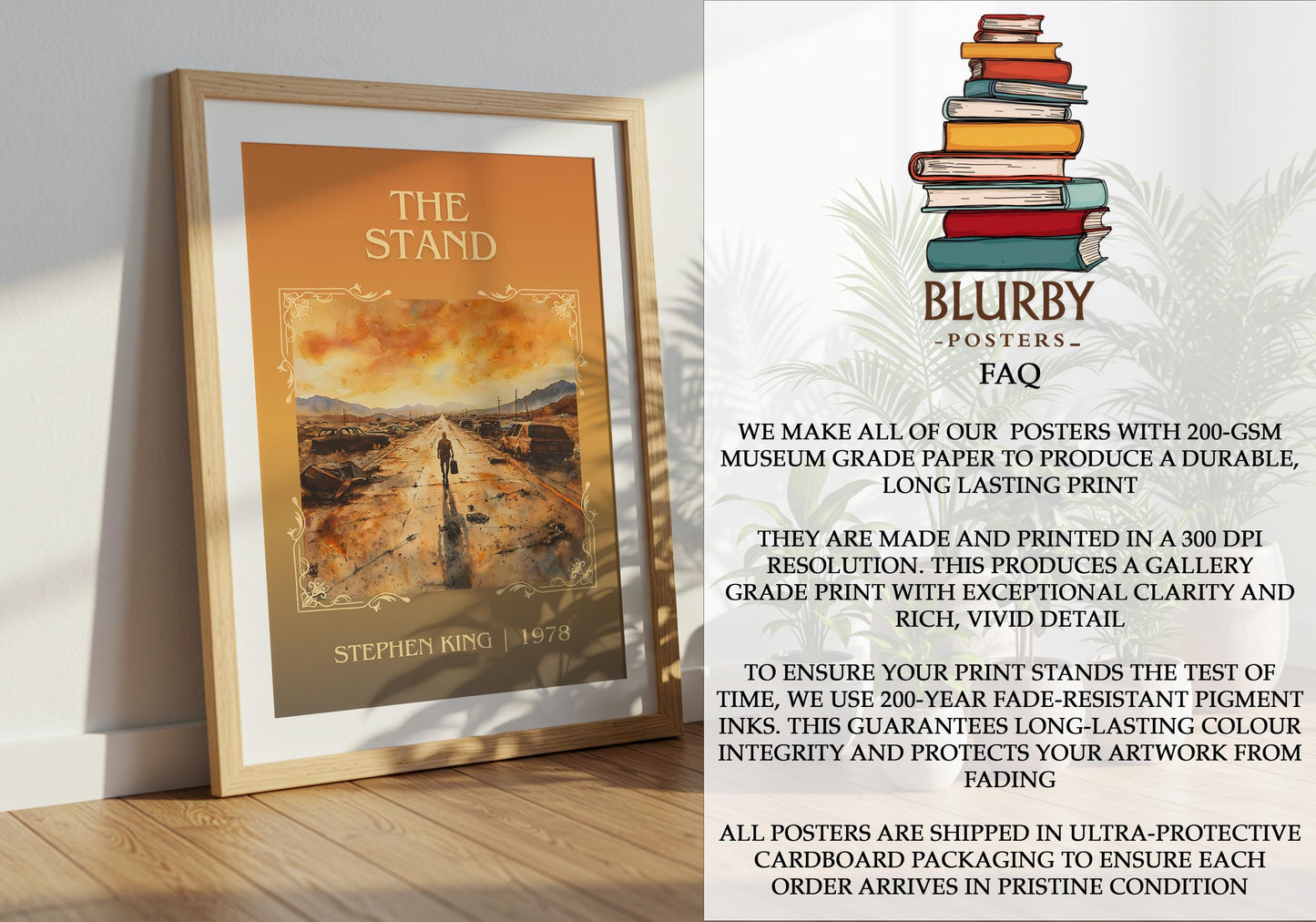 The Stand by Stephen King | Descriptive Book Poster | Minimalist