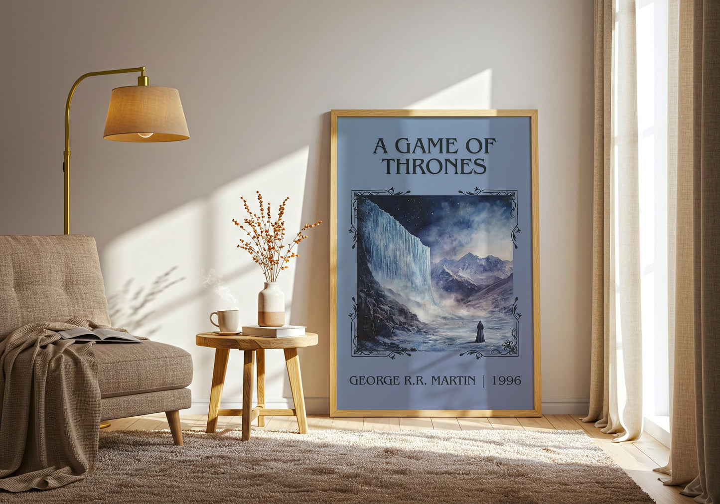 A Game Of Thrones by George R.R. Martin | Descriptive Book Poster | Minimalist