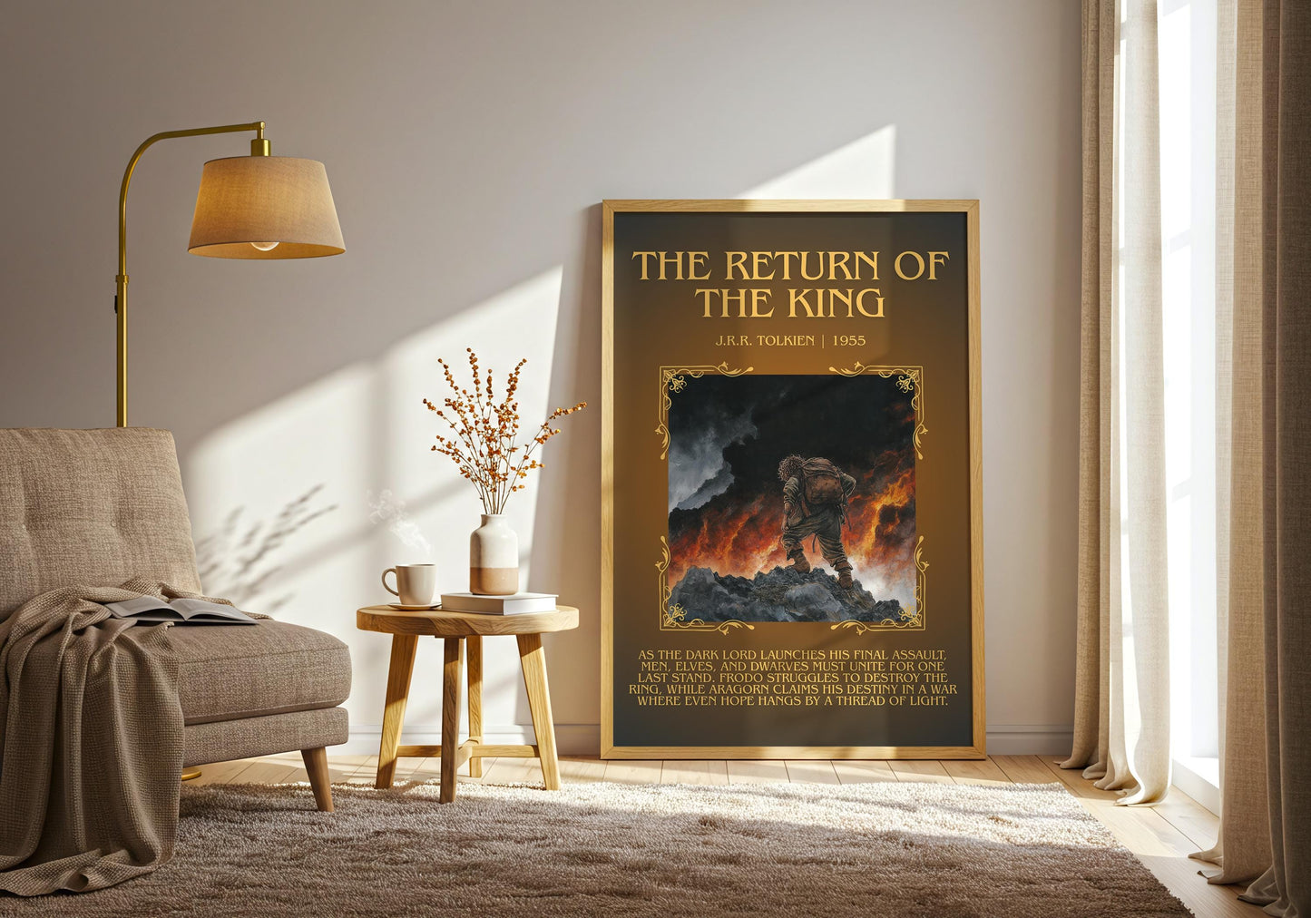 The Return Of The King by J.R.R. Tolkien | Descriptive Book Poster | Blurby