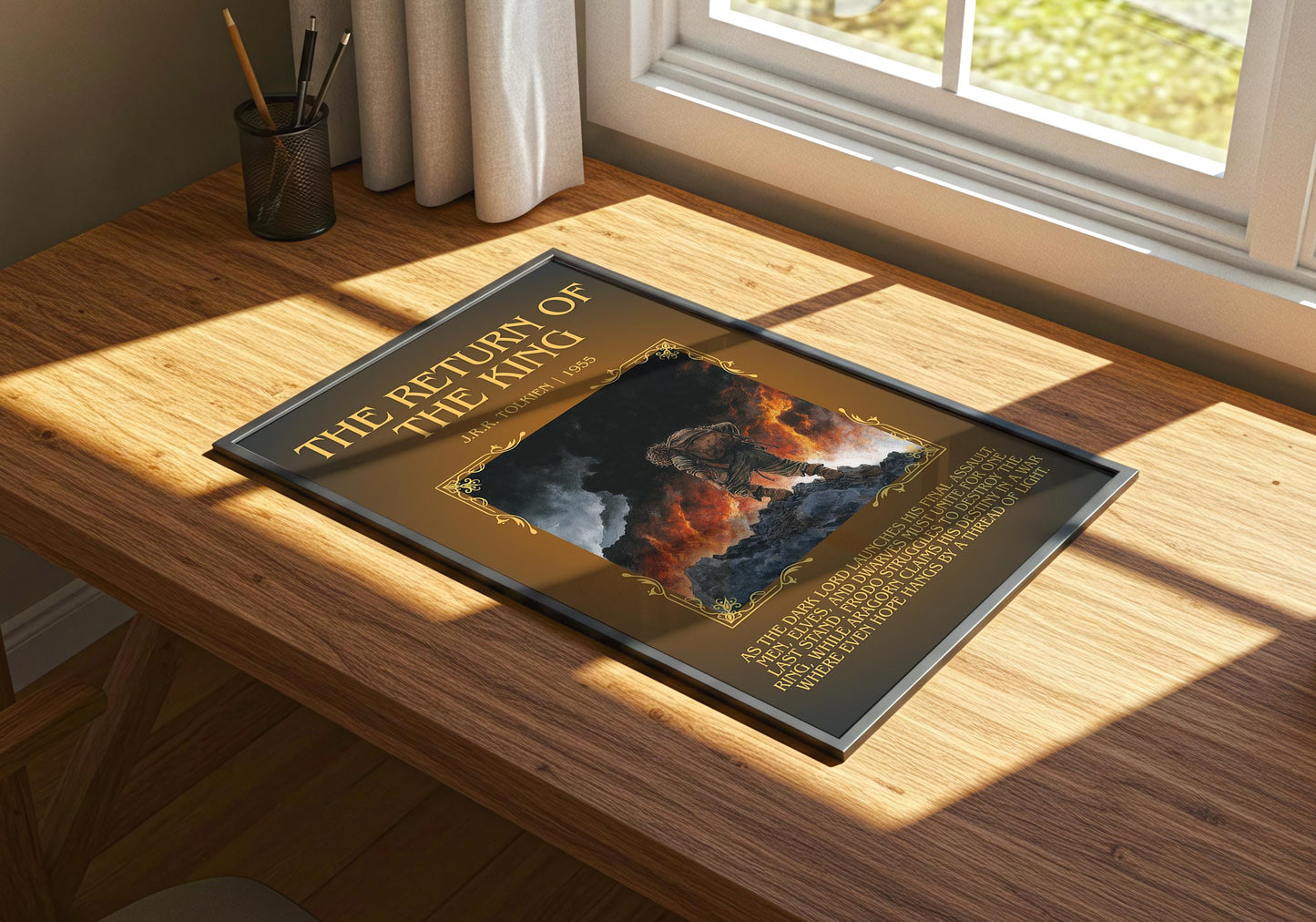 The Return Of The King by J.R.R. Tolkien | Descriptive Book Poster | Blurby