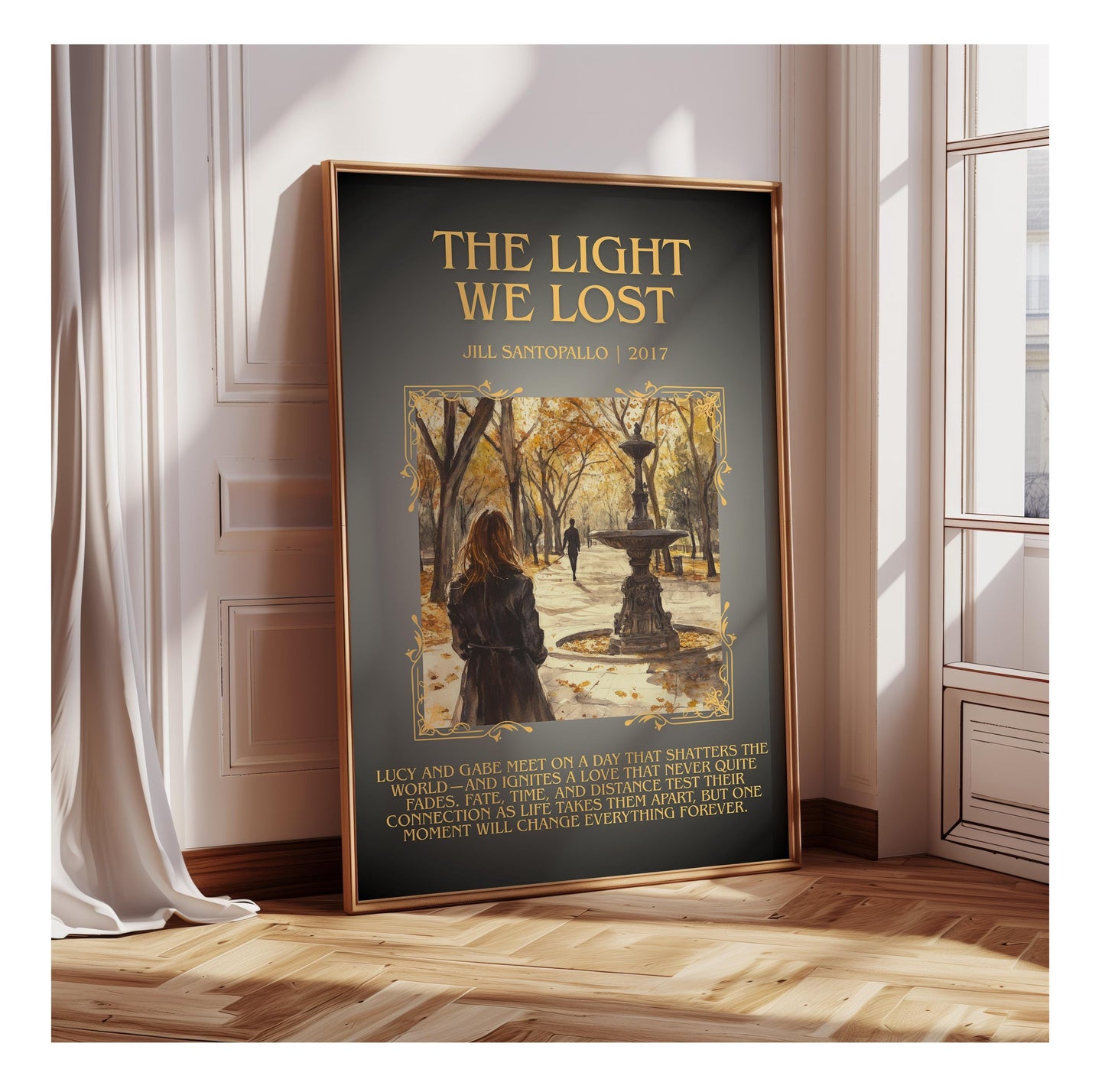 The Light We Lost by Jill Santopallo | Descriptive Book Poster | Blurby