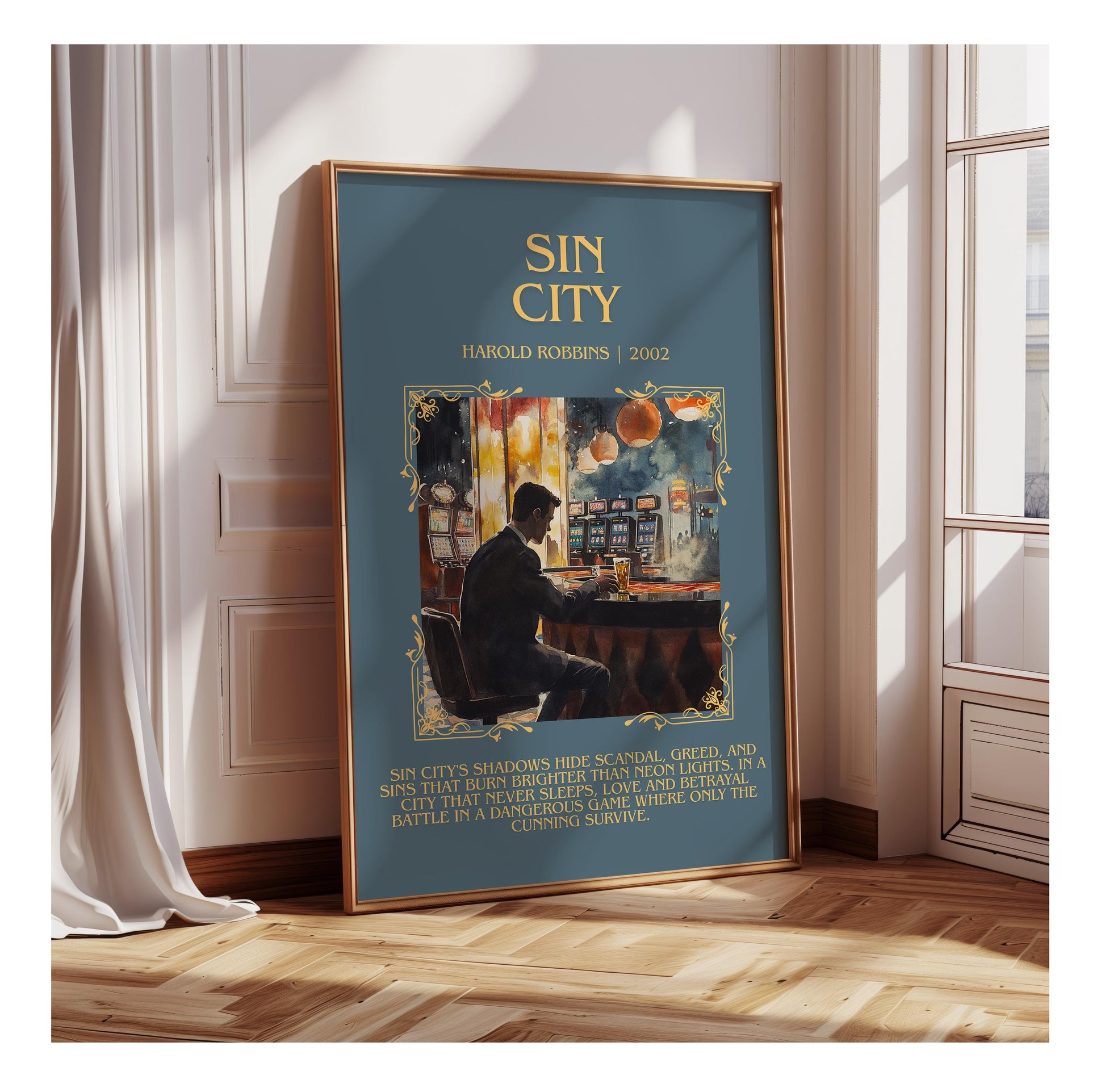 Sin City by Harold Robbins | Descriptive Book Poster | Blurby