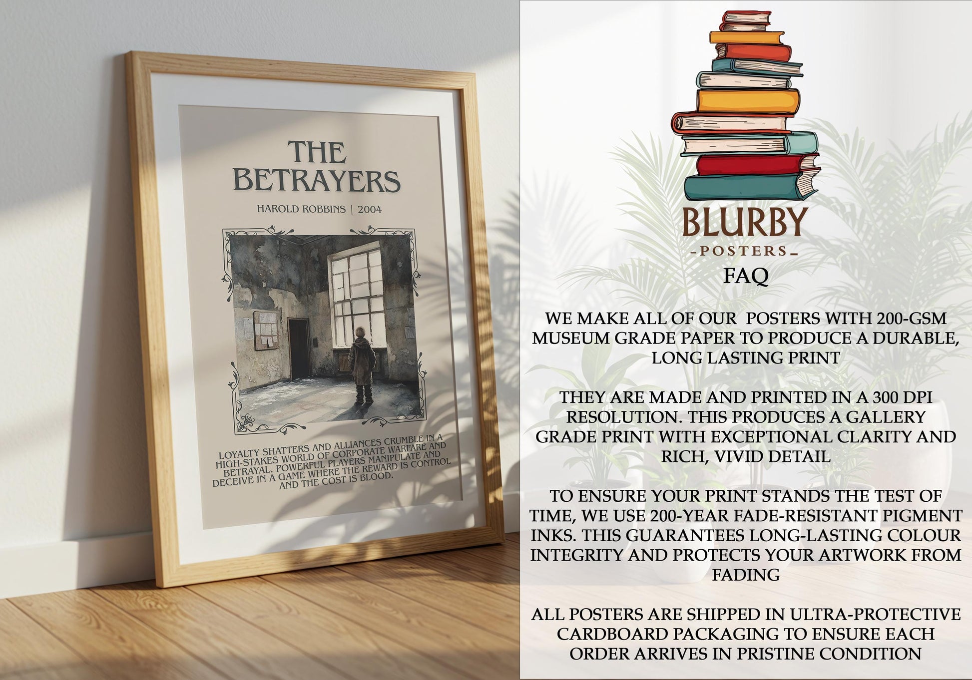 The Betrayers by Harold Robbins | Descriptive Book Poster | Blurby