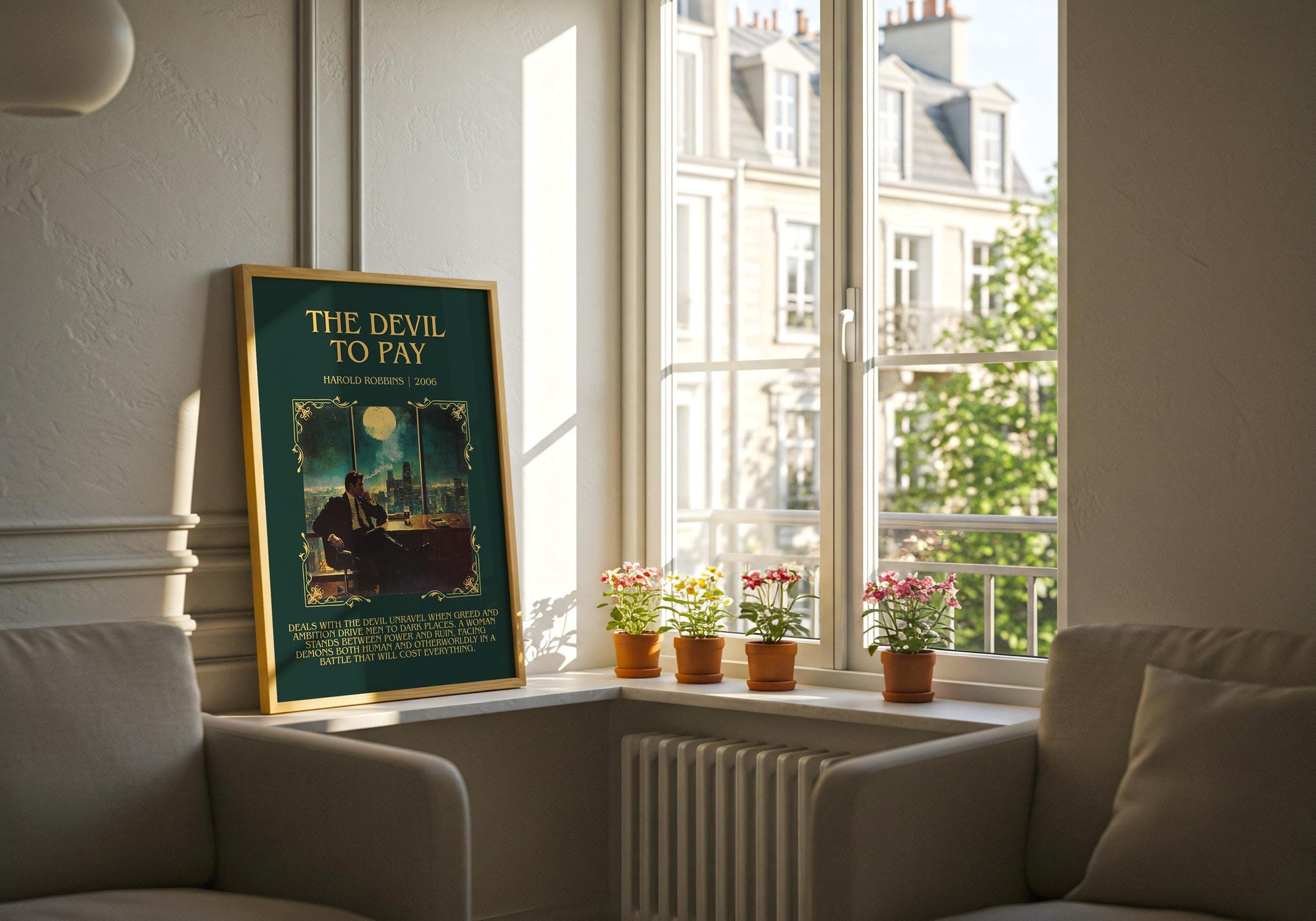 The Devil To Pay by Harold Robbins | Descriptive Book Poster | Blurby