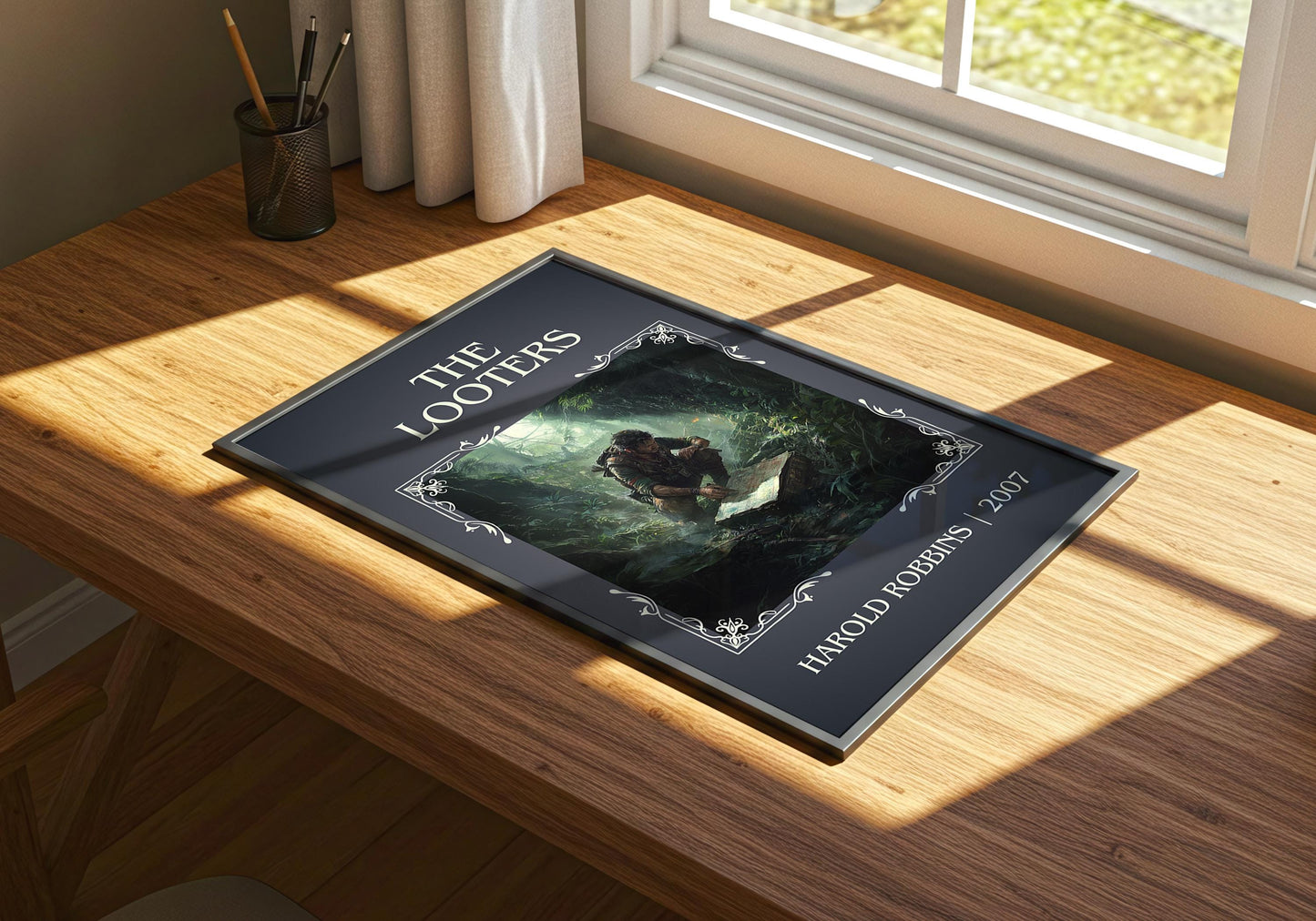 The Looters by Harold Robbins | Descriptive Book Poster | Minimalist