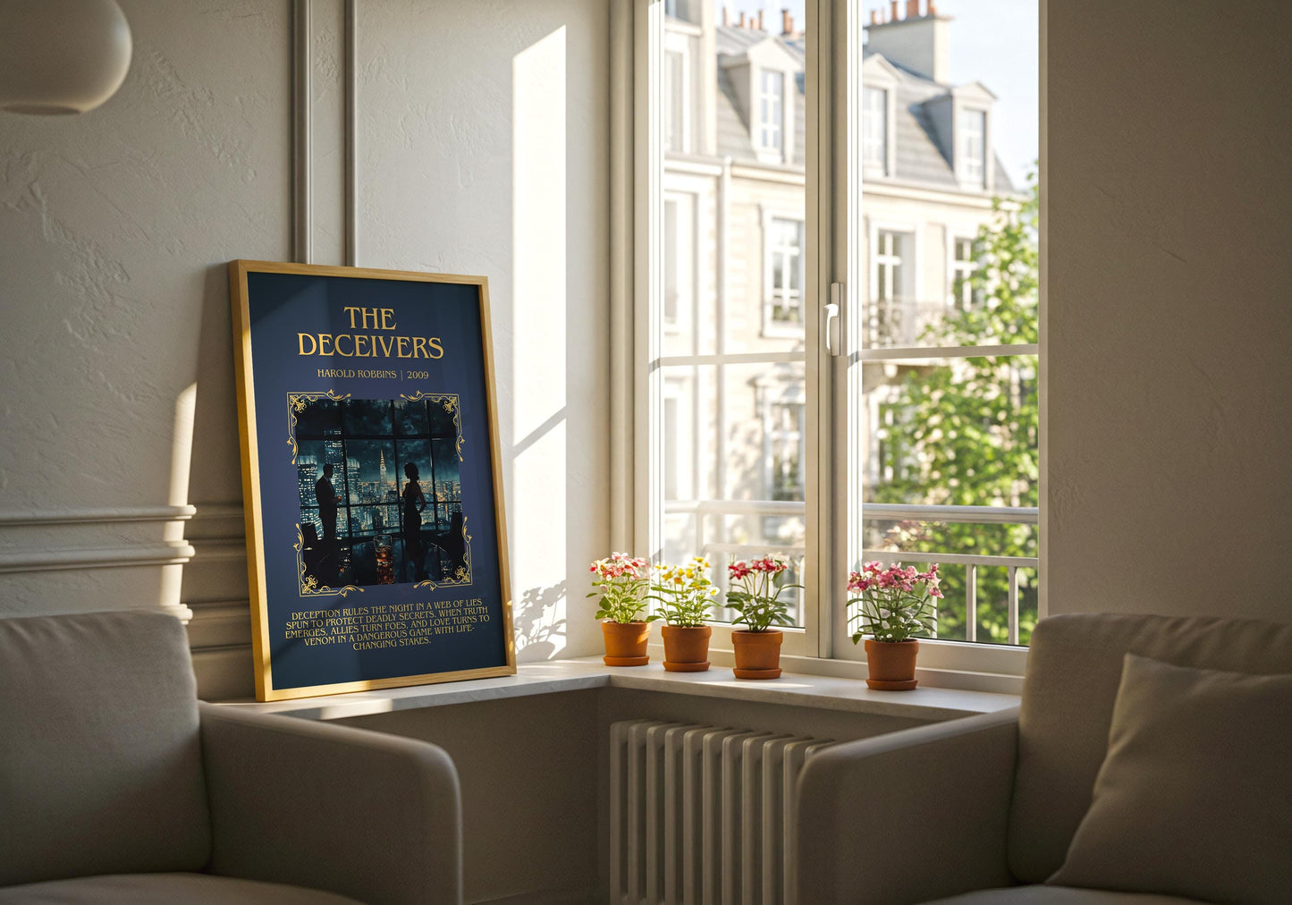 The Deceivers book poster packaging – museum-quality print rolled in protective tube