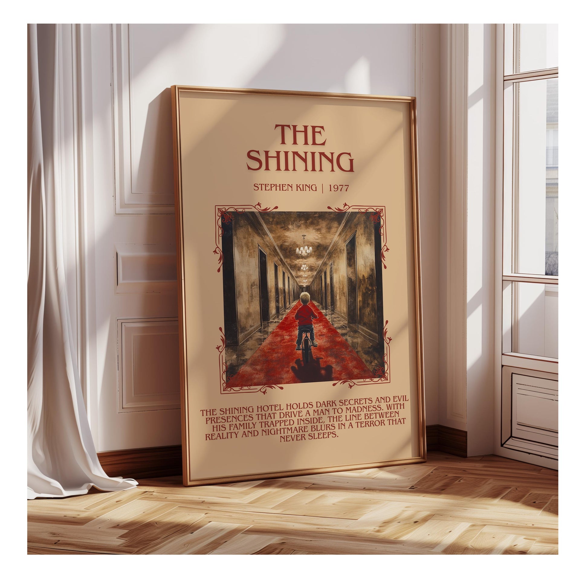 The Shining by Stephen King | Descriptive Book Poster | Blurby
