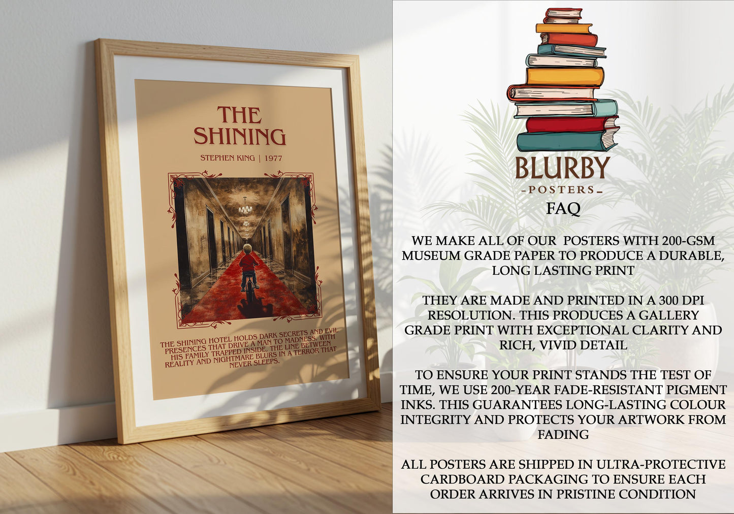 The Shining by Stephen King | Descriptive Book Poster | Blurby