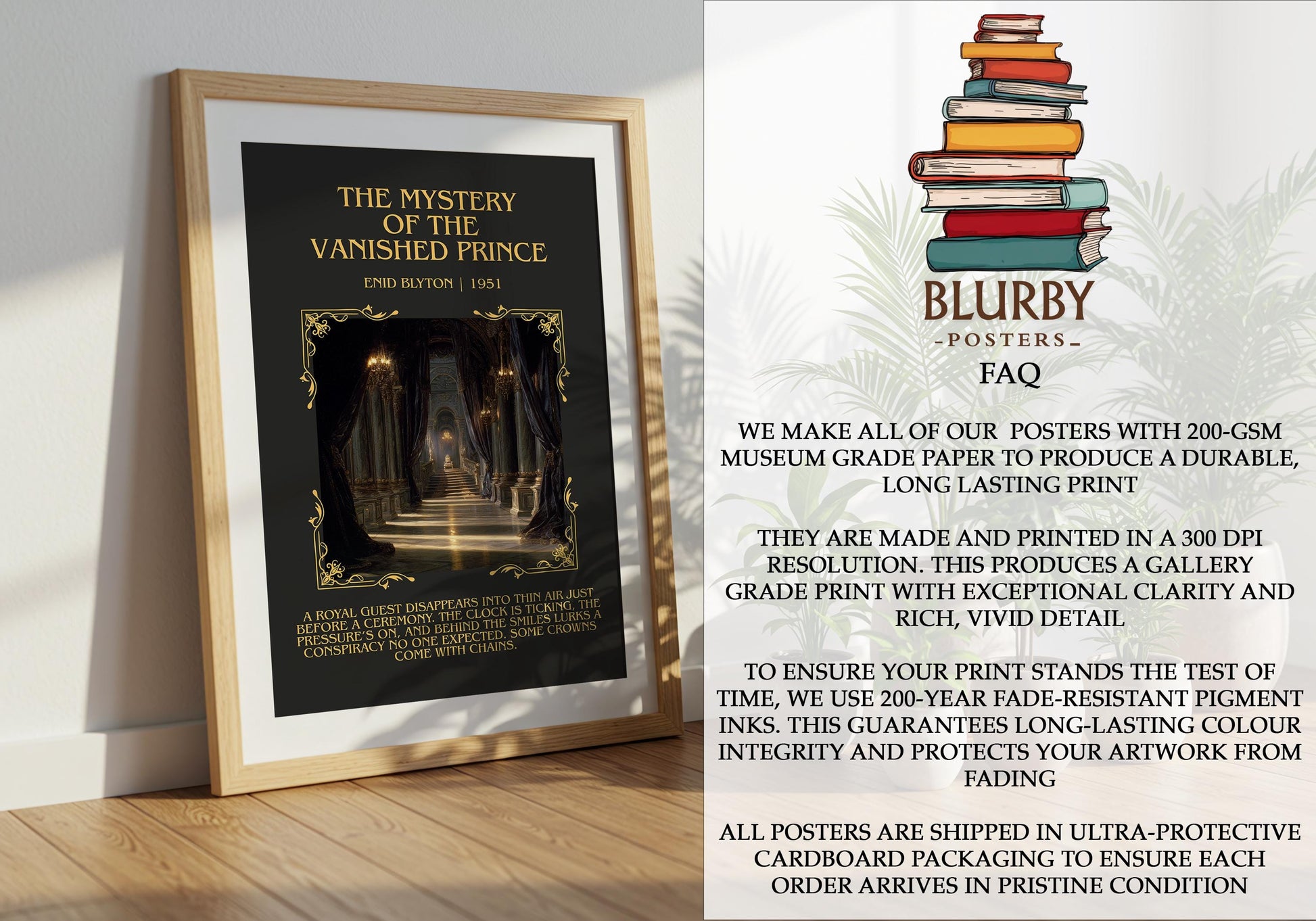 The Mystery Of The Vanished Prince by Enid Blyton | Descriptive Book Poster | Blurby