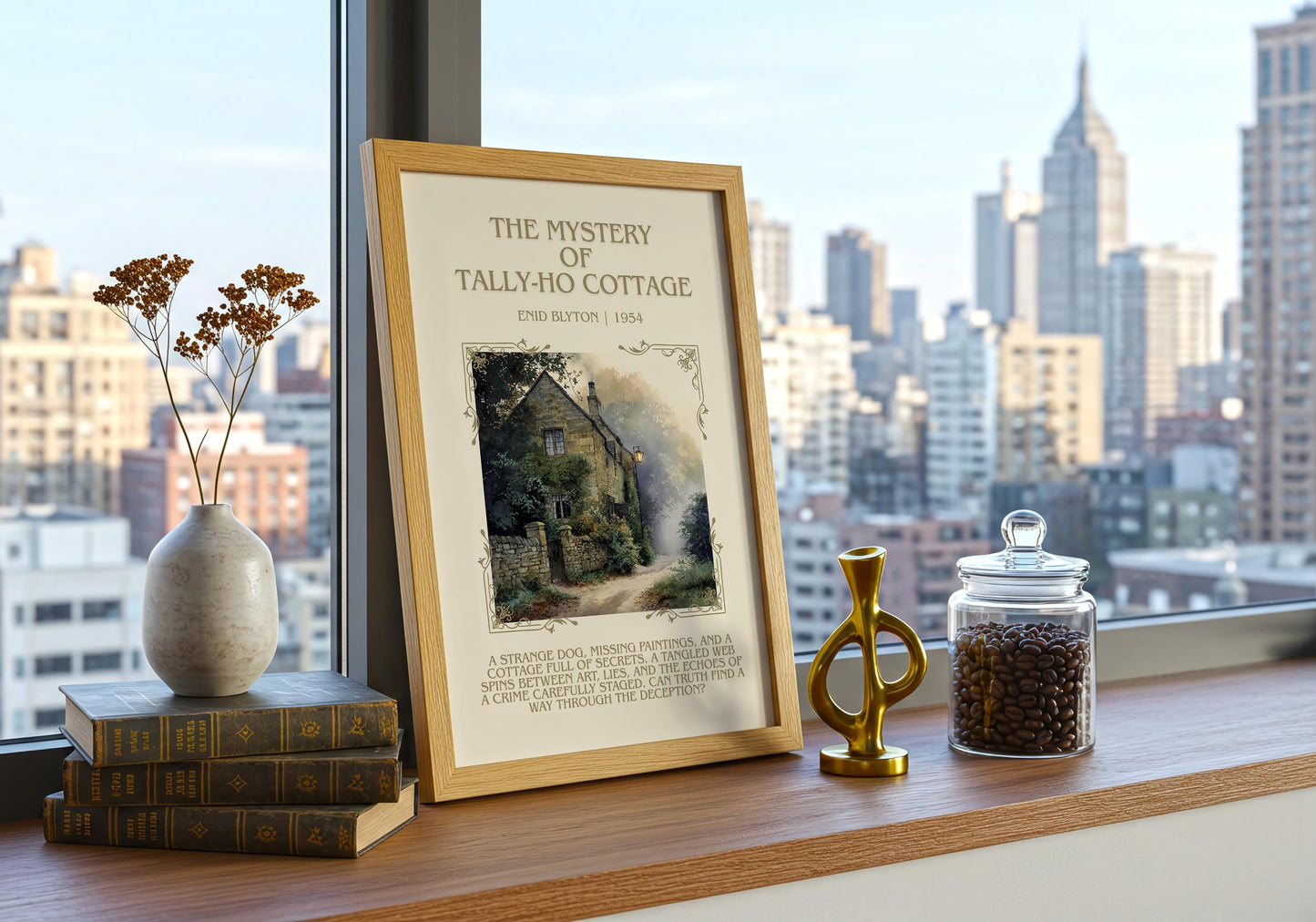 The Mystery Of Tally-Ho Cottage by Enid Blyton | Descriptive Book Poster | Blurby