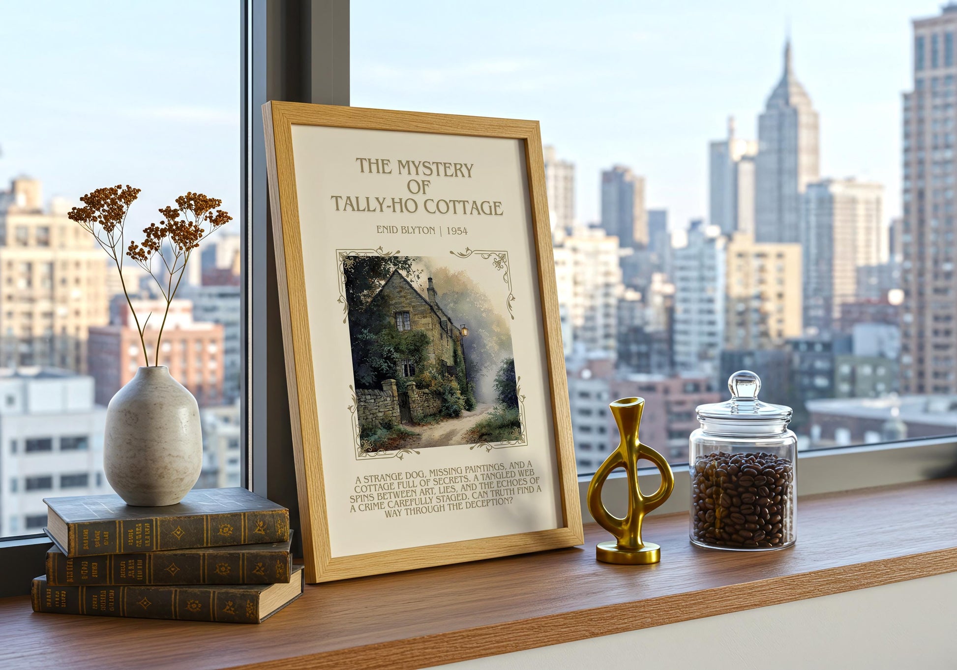 The Mystery Of Tally-Ho Cottage by Enid Blyton | Descriptive Book Poster | Blurby