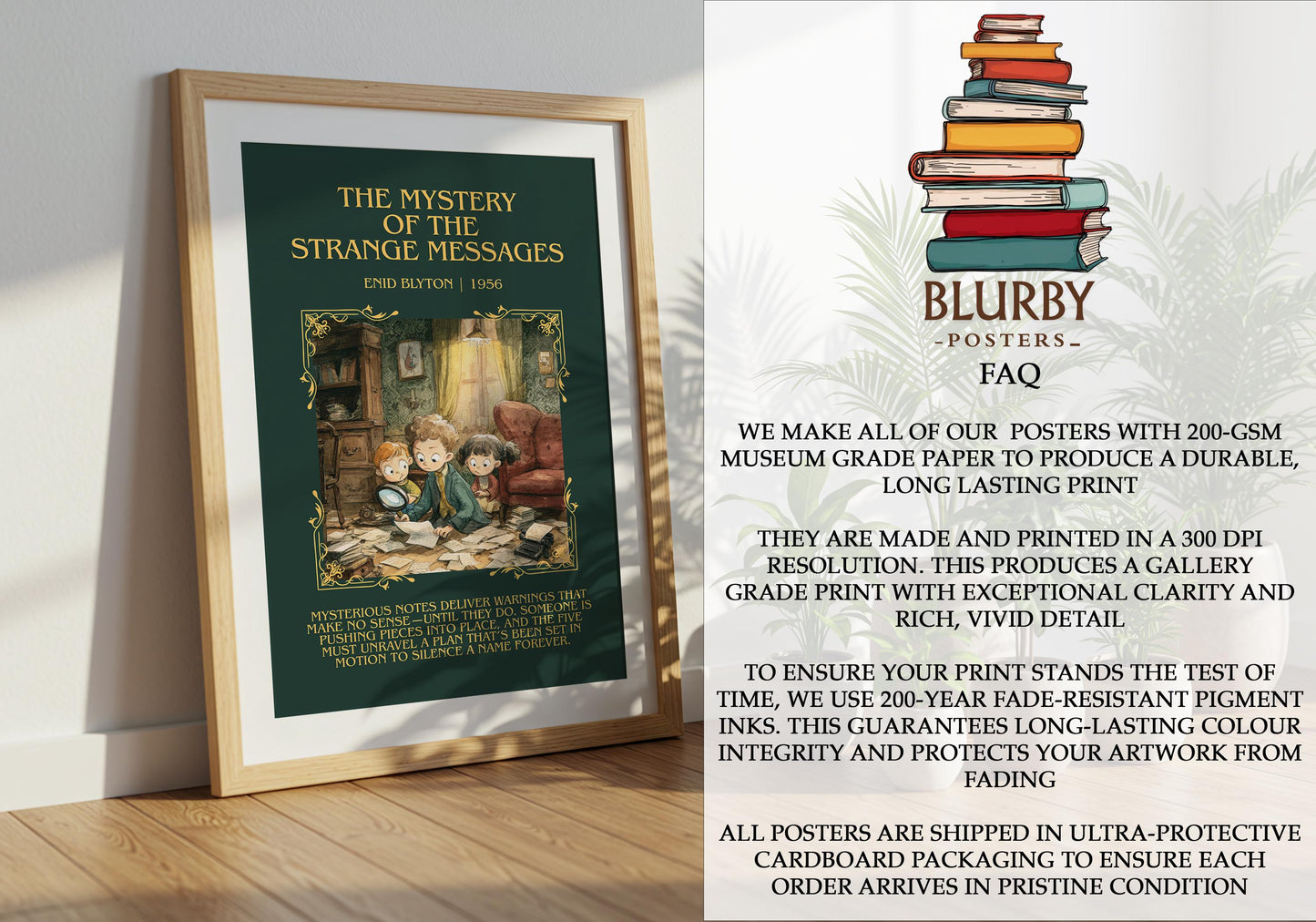 The Mystery Of The Strange Messages by Enid Blyton | Descriptive Book Poster | Blurby
