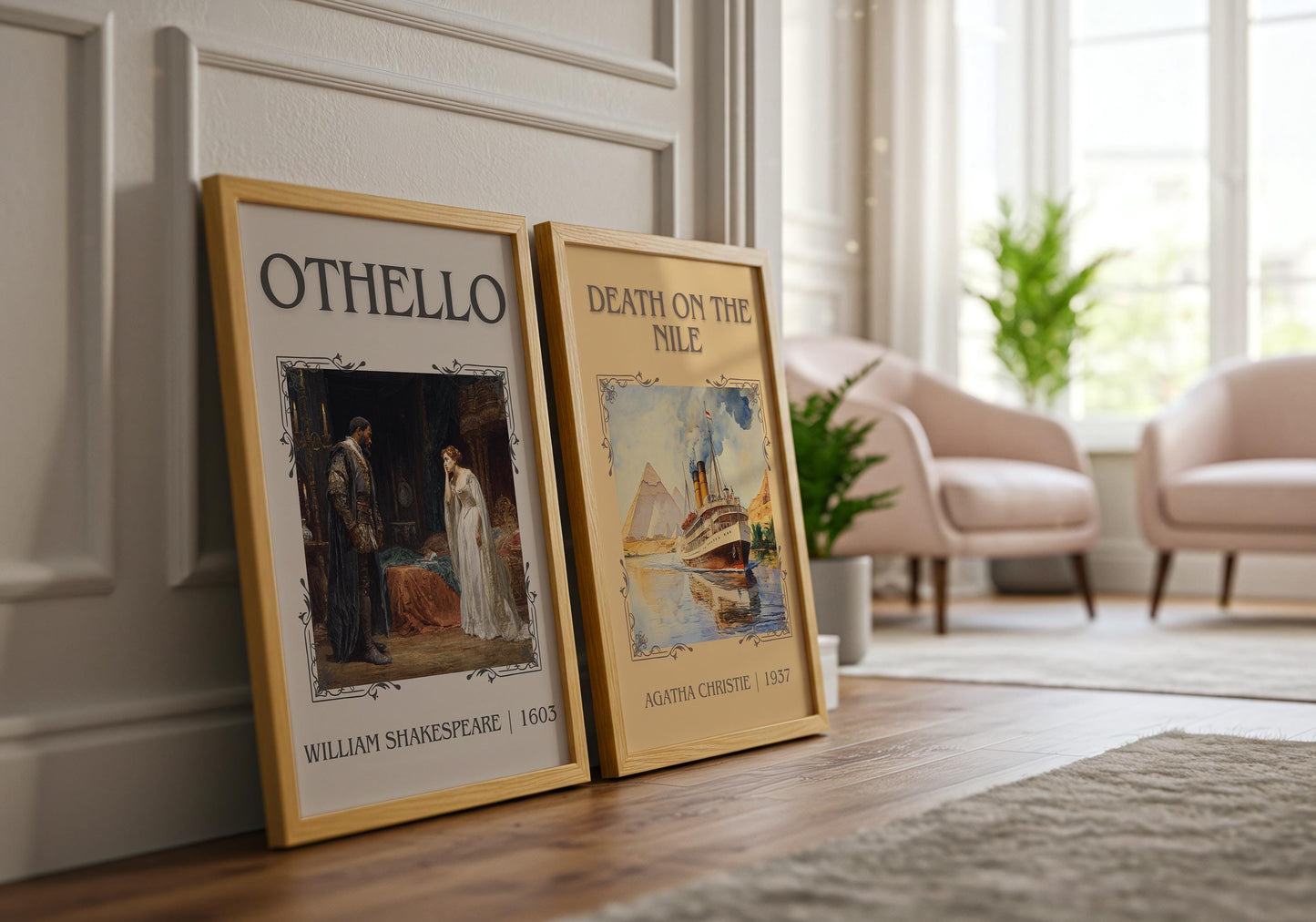 Othello by William Shakespeare | Descriptive Book Poster | Minimalist