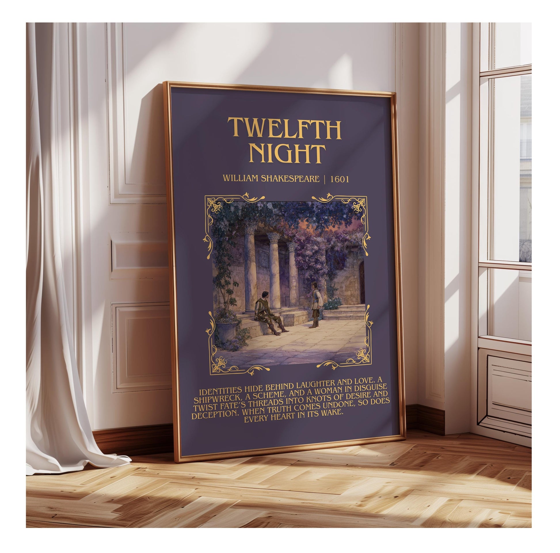 Twelfth Night by William Shakespeare | Descriptive Book Poster | Blurby