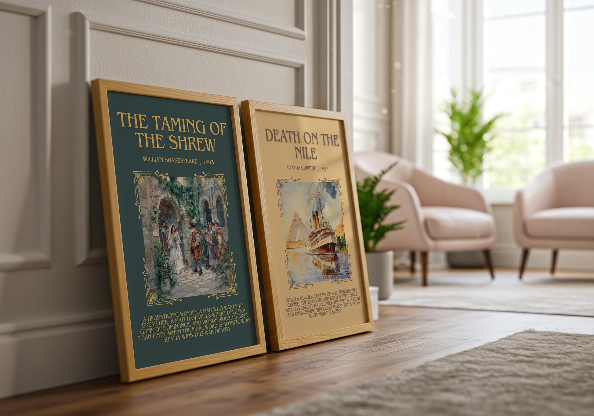 The Taming Of The Shrew by William Shakespeare | Descriptive Book Poster | Blurby