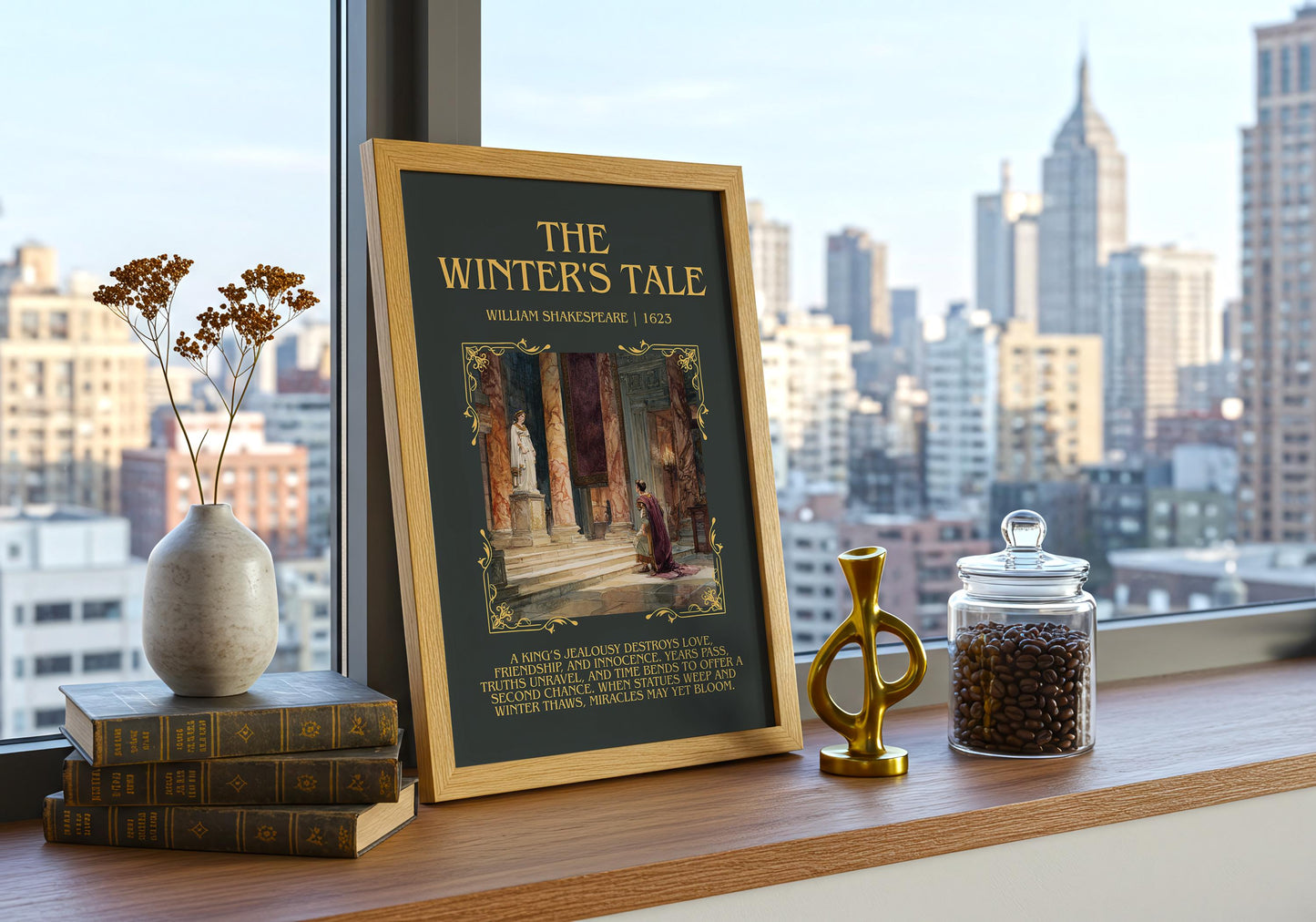 The Winter's Tale by William Shakespeare | Descriptive Book Poster | Blurby