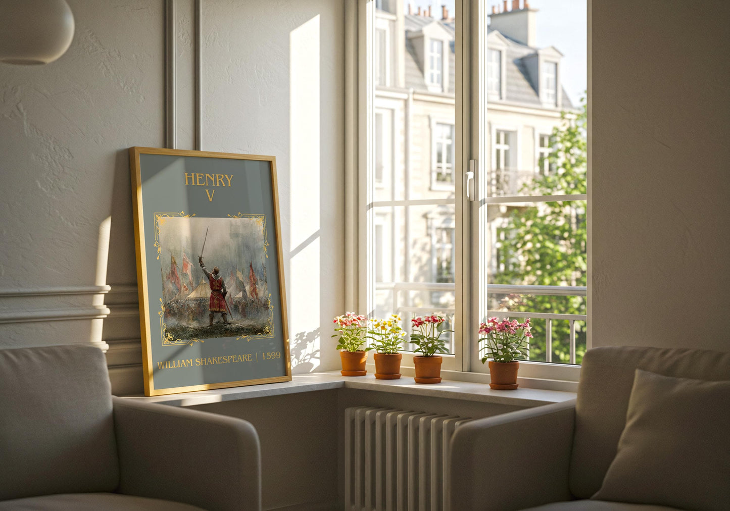 Henry V by William Shakespeare | Descriptive Book Poster | Minimalist