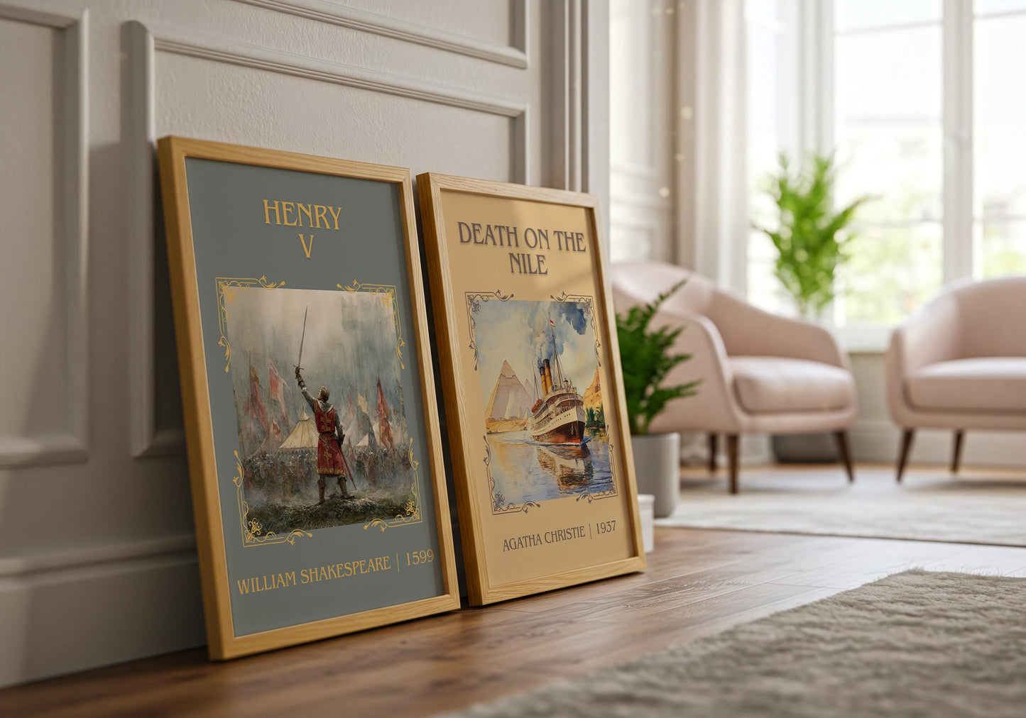 Henry V by William Shakespeare | Descriptive Book Poster | Minimalist